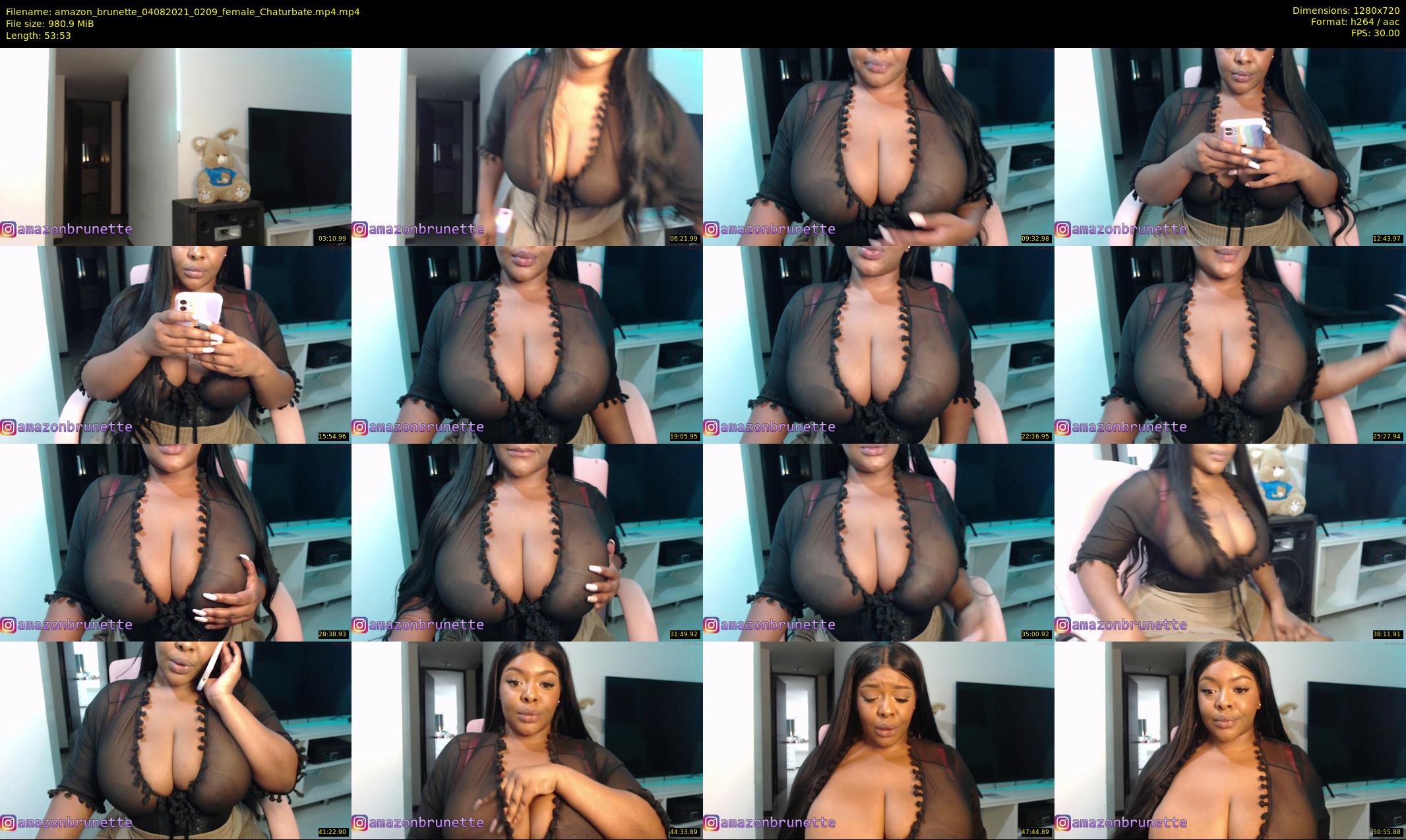 amazon_brunette — 54 minute Chaturbate female cam show recording, 720p, Aug 4, 2021