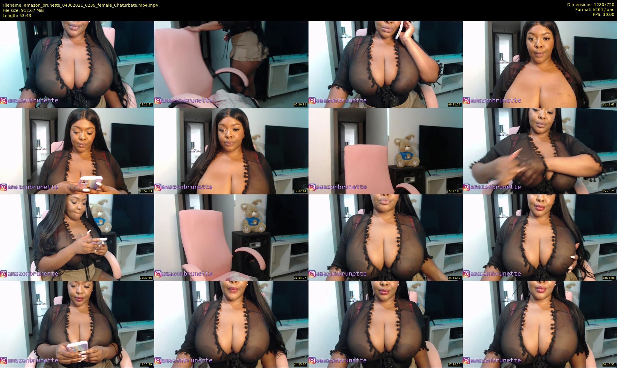 amazon_brunette — 54 minute Chaturbate female cam show recording, 720p, Aug 4, 2021