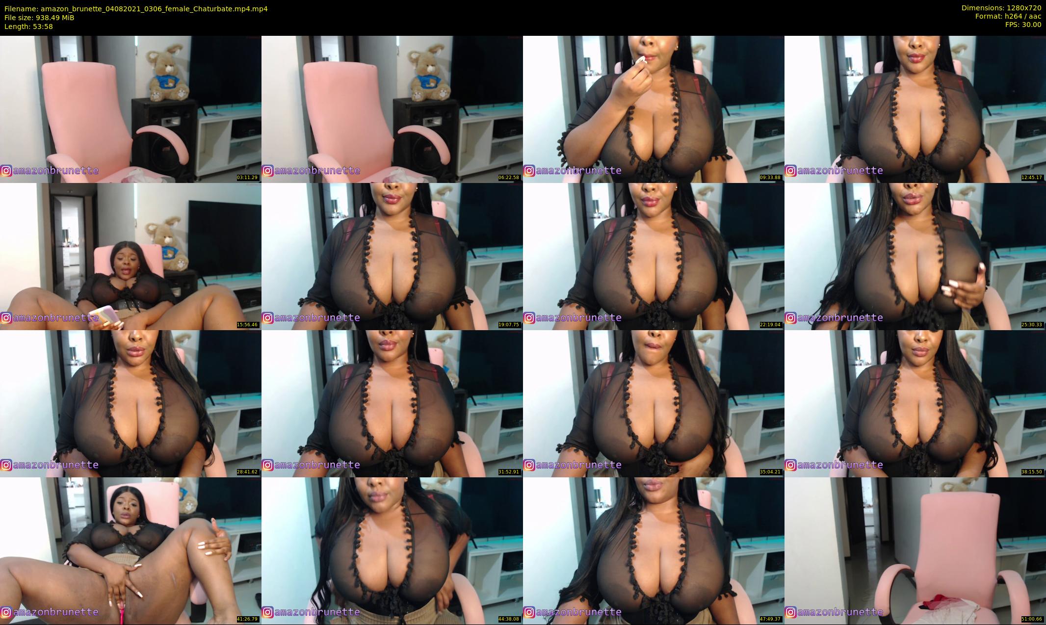 amazon_brunette — 54 minute Chaturbate female cam show recording, 720p, Aug 4, 2021