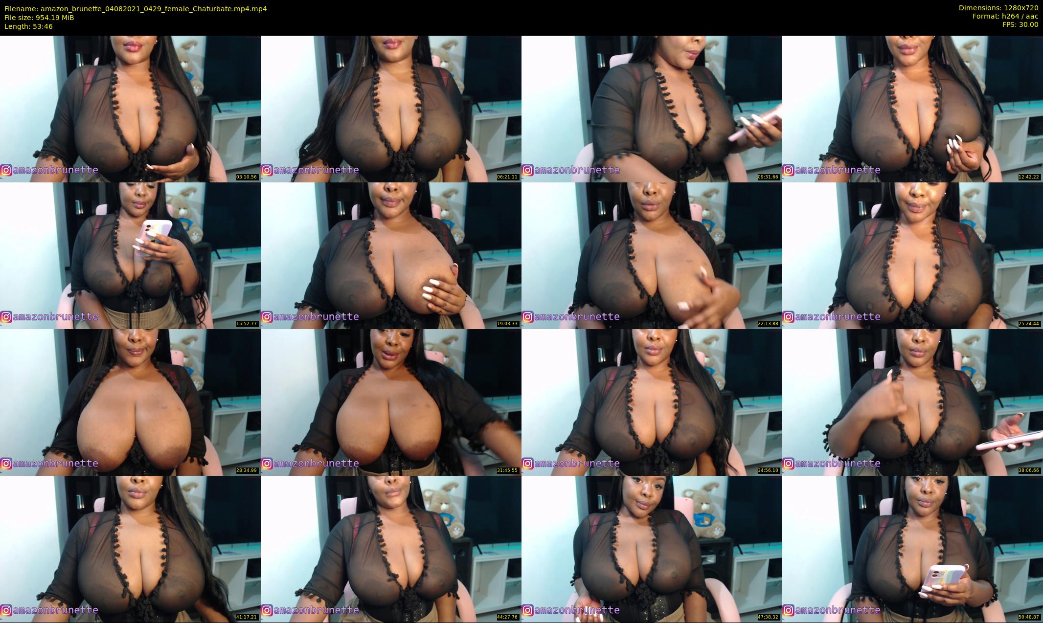 amazon_brunette — 54 minute Chaturbate female cam show recording, 720p, Aug 4, 2021