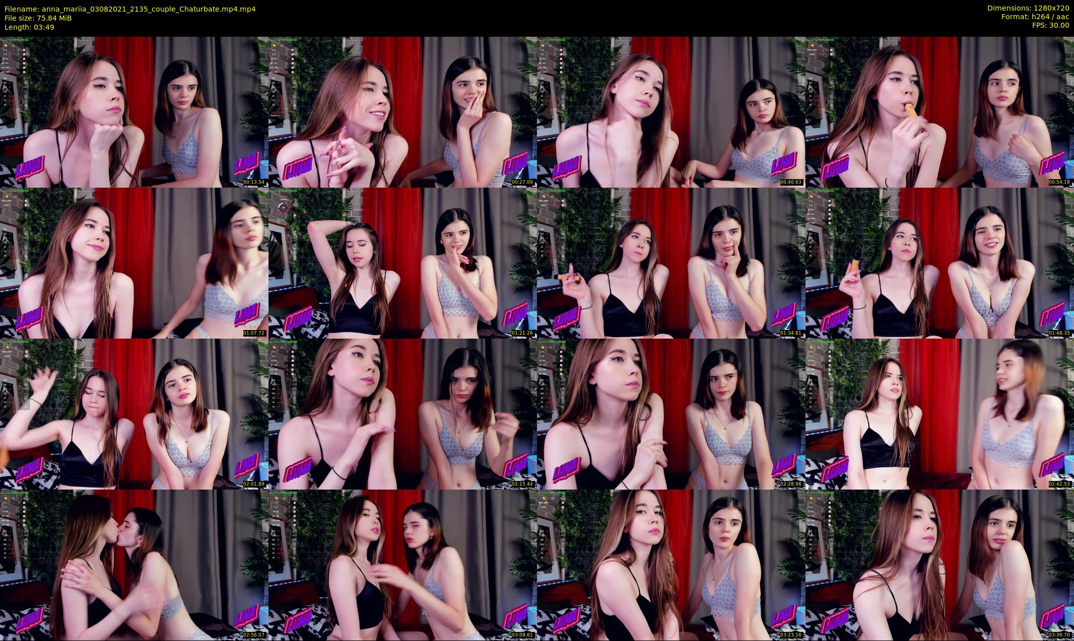 anna_mariia — 4 minute Chaturbate couple cam show recording, 720p, Aug 3, 2021