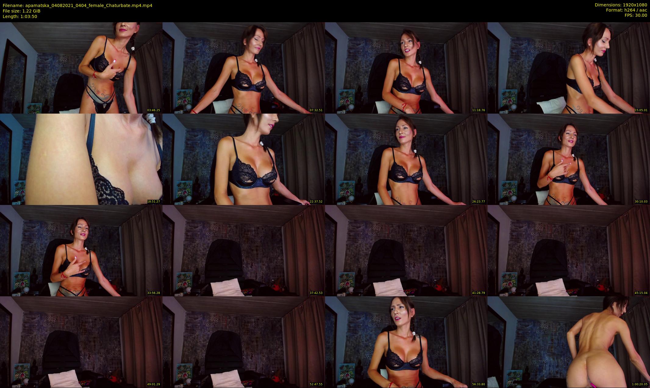 apamatska — 64 minute Chaturbate female cam show recording, 1080p, Aug 4, 2021