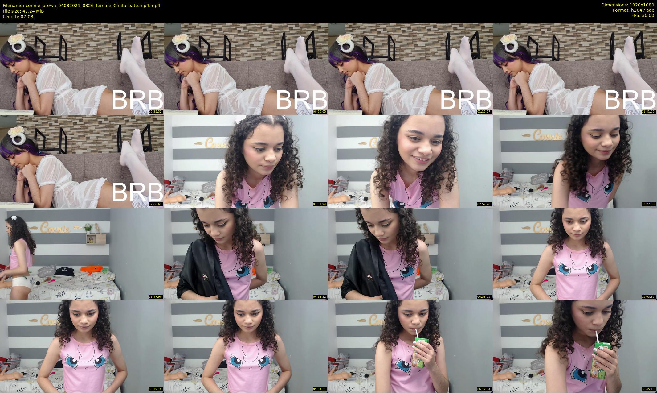 connie_brown — 8 minute Chaturbate female cam show recording, 1080p, Aug 4, 2021