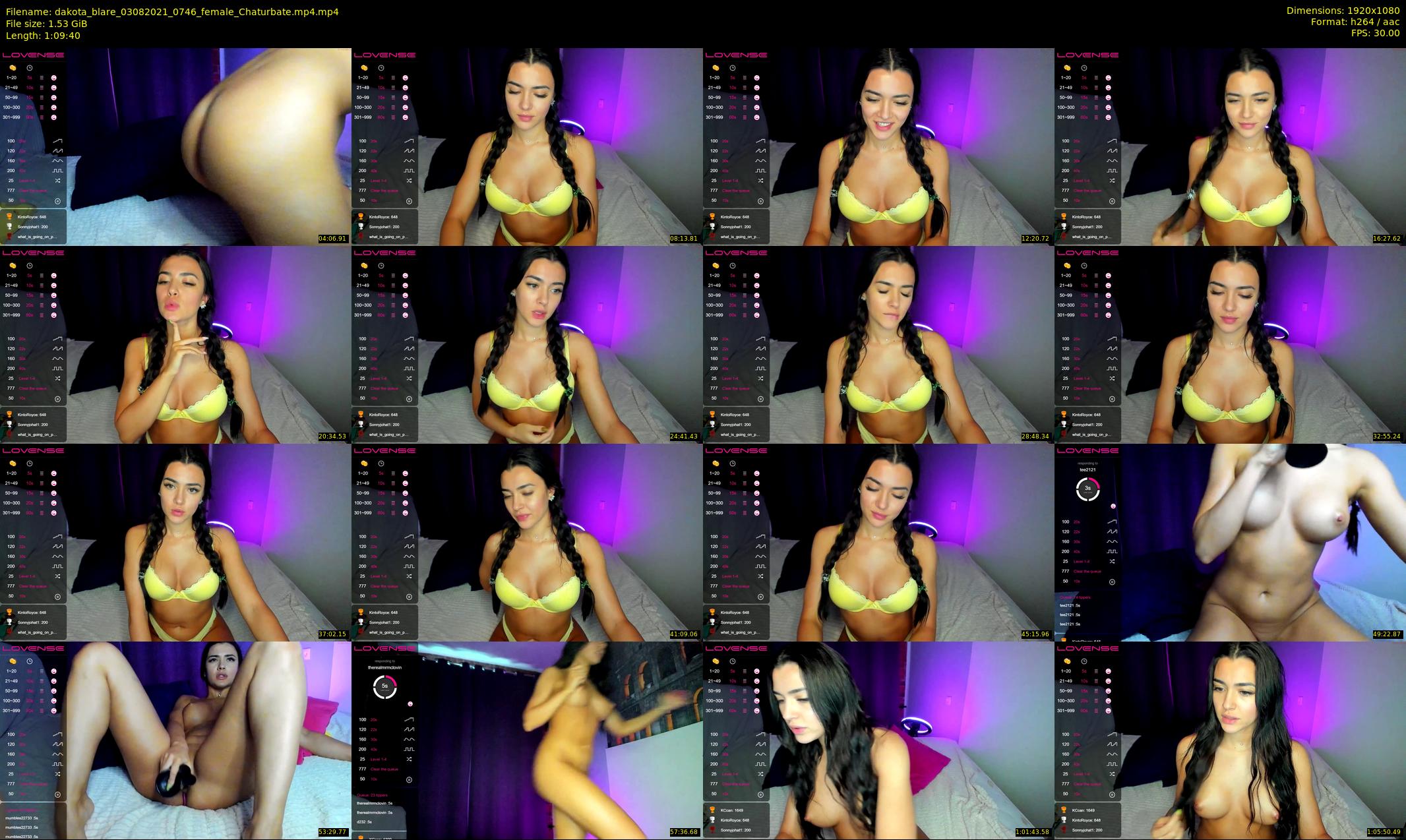 dakota_blare — 70 minute Chaturbate female cam show recording, 1080p, Aug 3, 2021