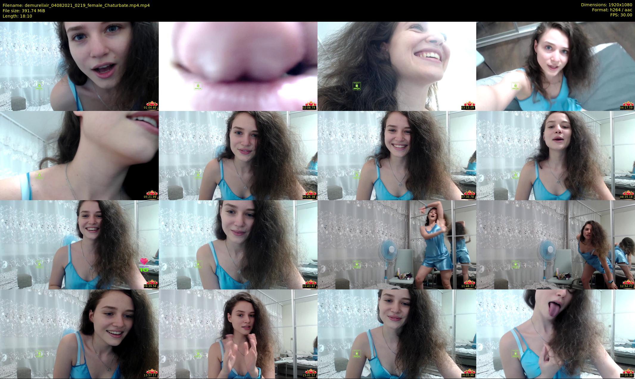 demurelixir — 19 minute Chaturbate female cam show recording, 1080p, Aug 4, 2021