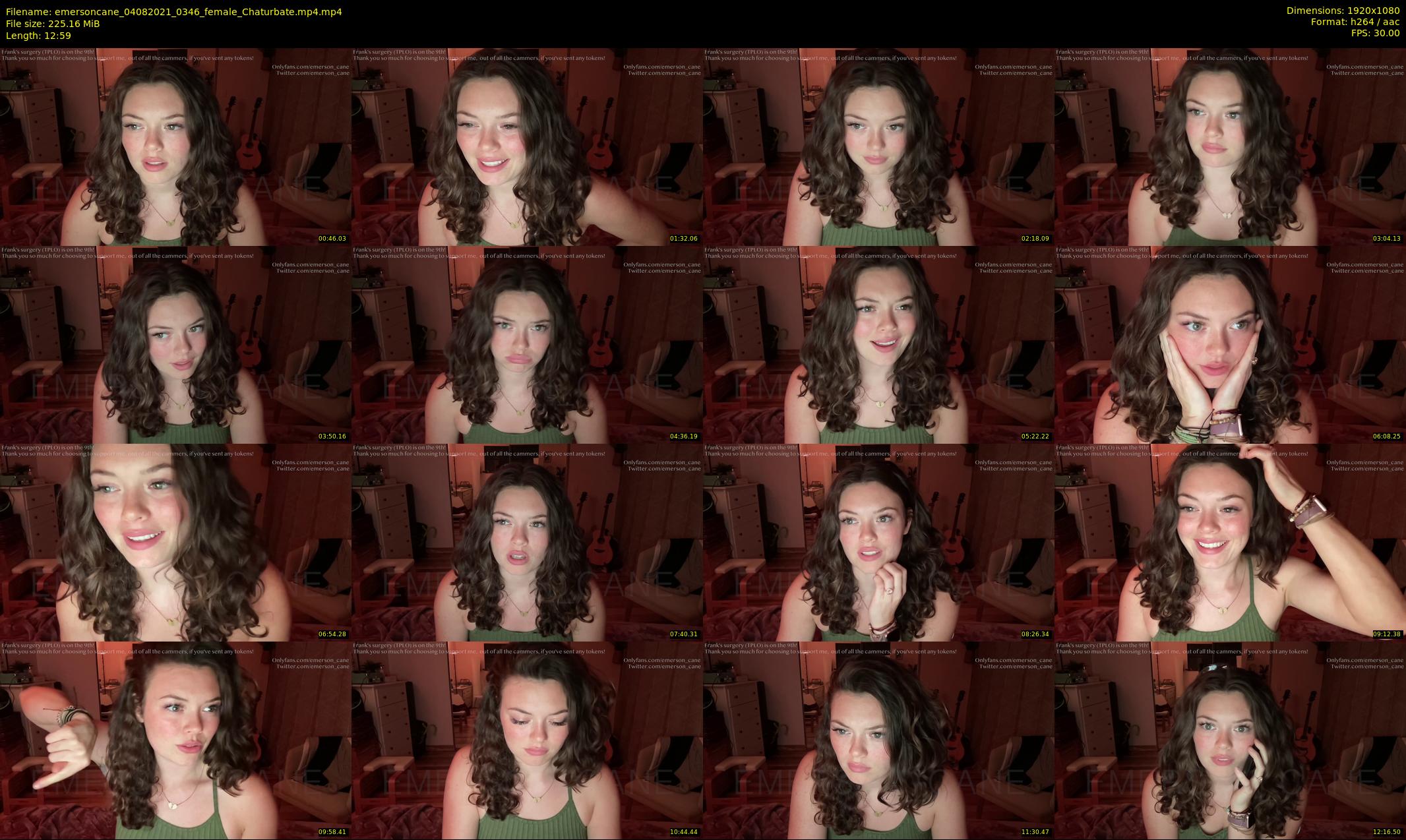 emersoncane — 13 minute Chaturbate female cam show recording, 1080p, Aug 4, 2021