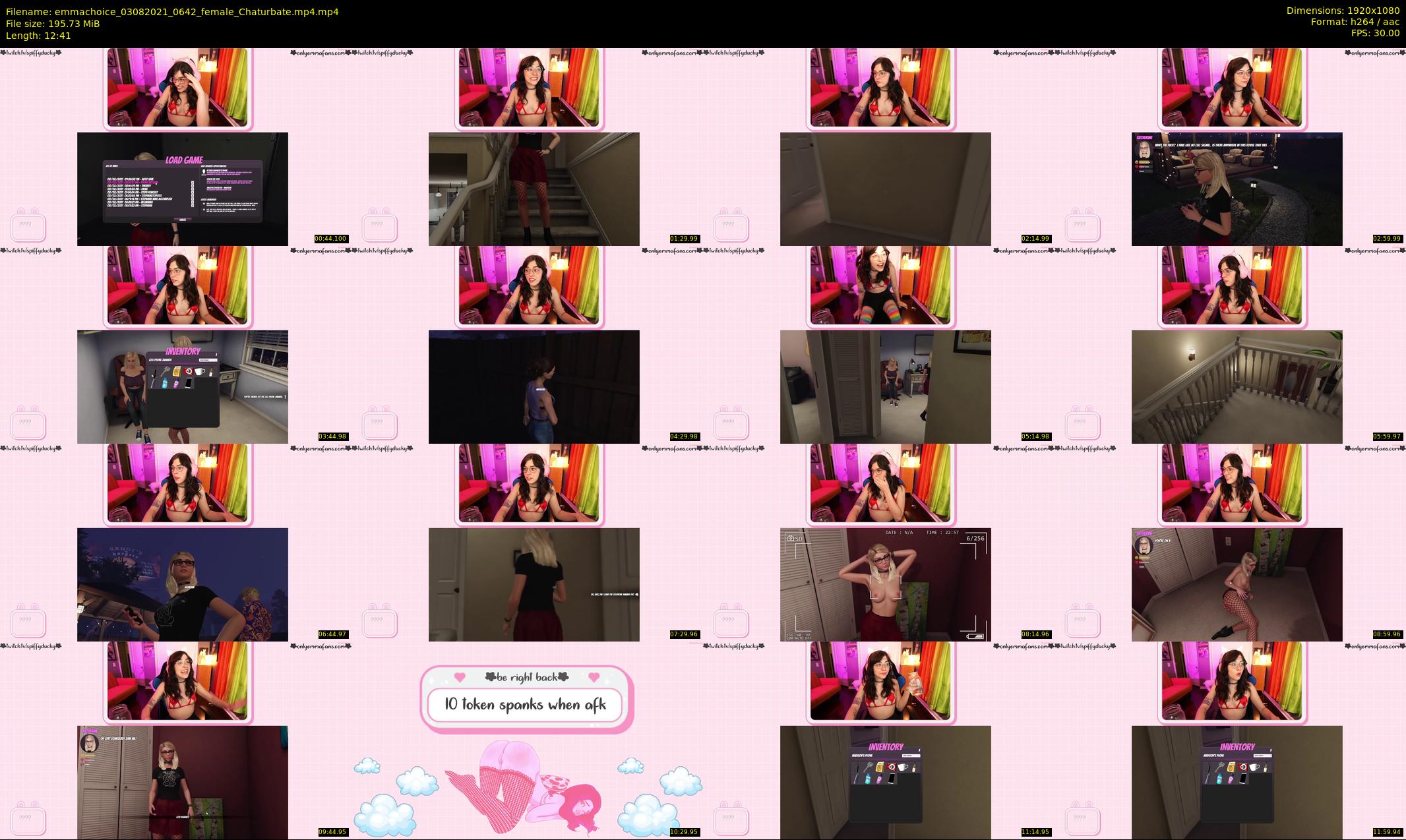 emmachoice — 13 minute Chaturbate female cam show recording, 1080p, Aug 3, 2021