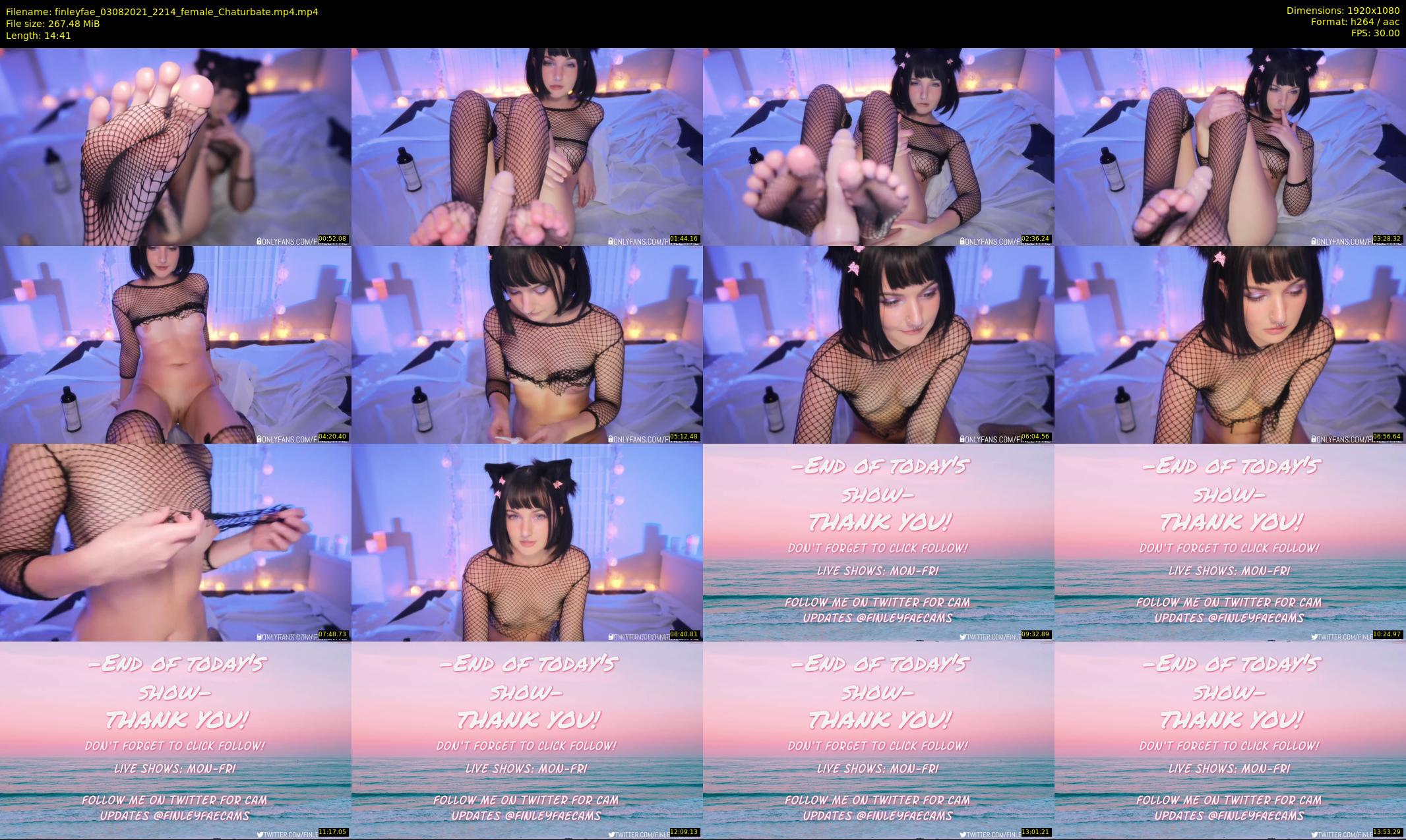 finleyfae — 15 minute Chaturbate female cam show recording, 1080p, Aug 3, 2021
