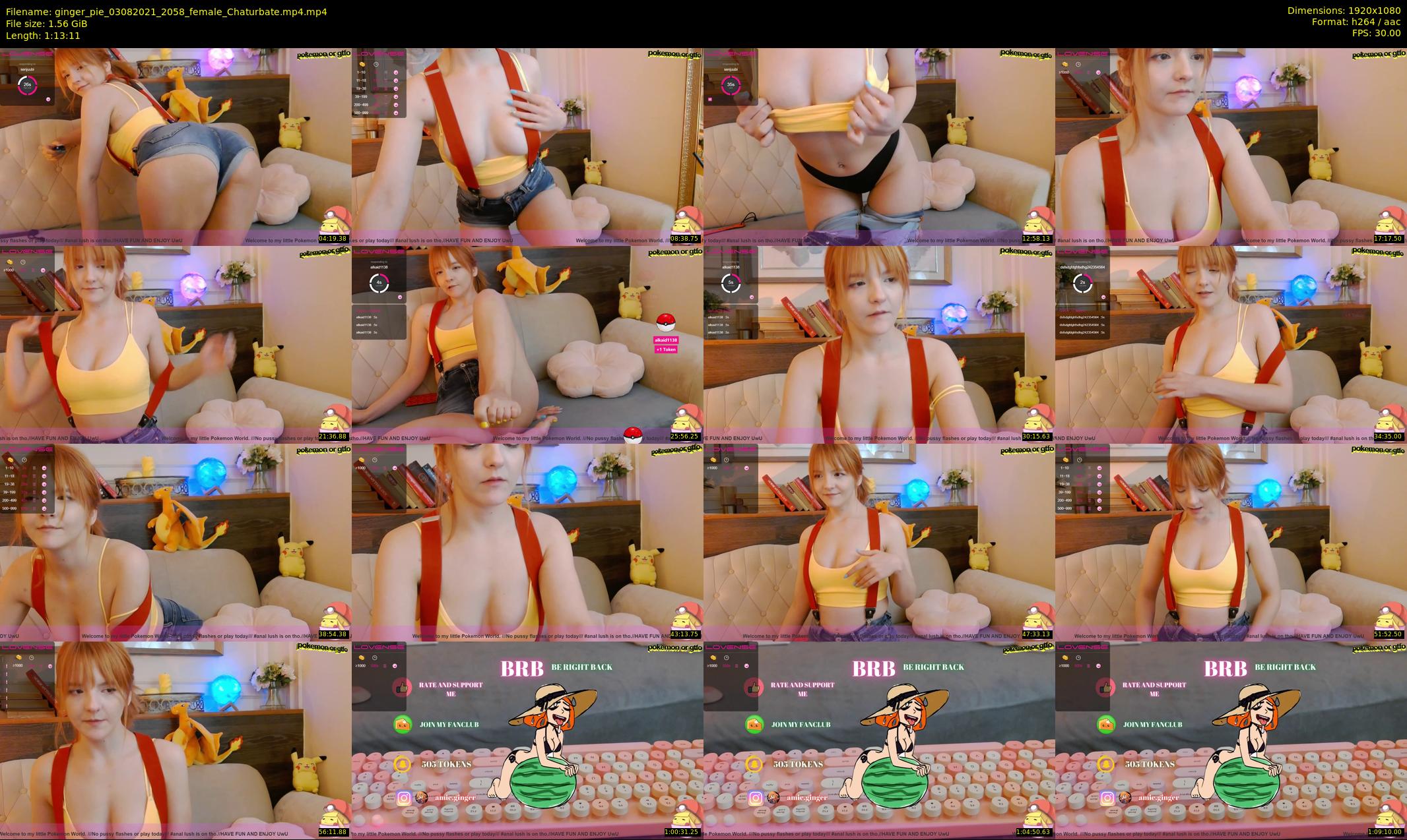 ginger_pie — 74 minute Chaturbate female cam show recording, 1080p, Aug 3, 2021