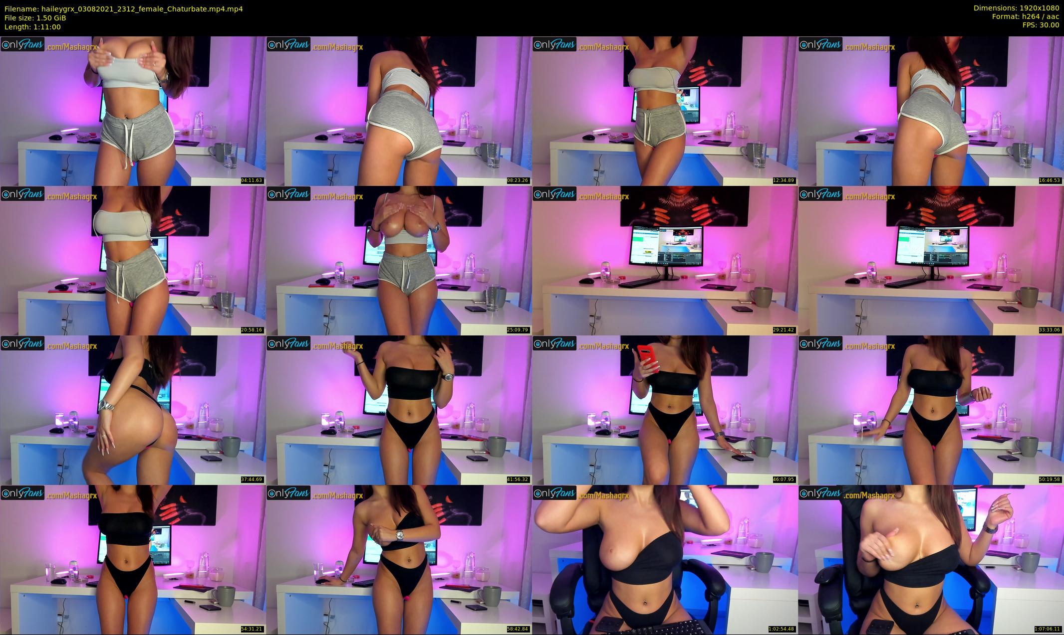 haileygrx — 71 minute Chaturbate female cam show recording, 1080p, Aug 3, 2021