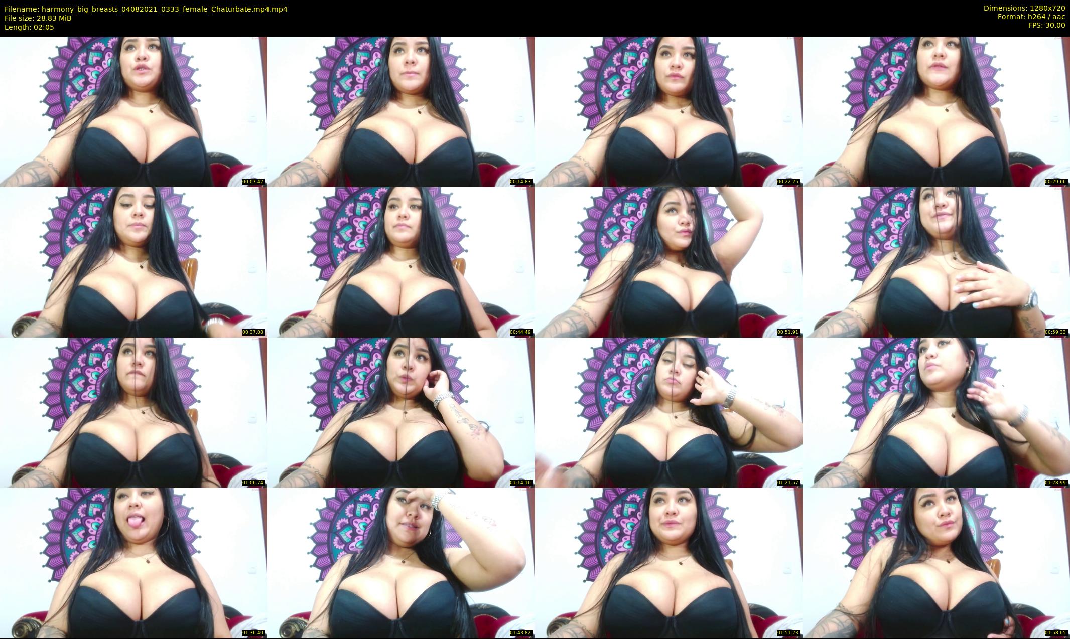 harmony_big_breasts — 3 minute Chaturbate female cam show recording, 720p, Aug 4, 2021