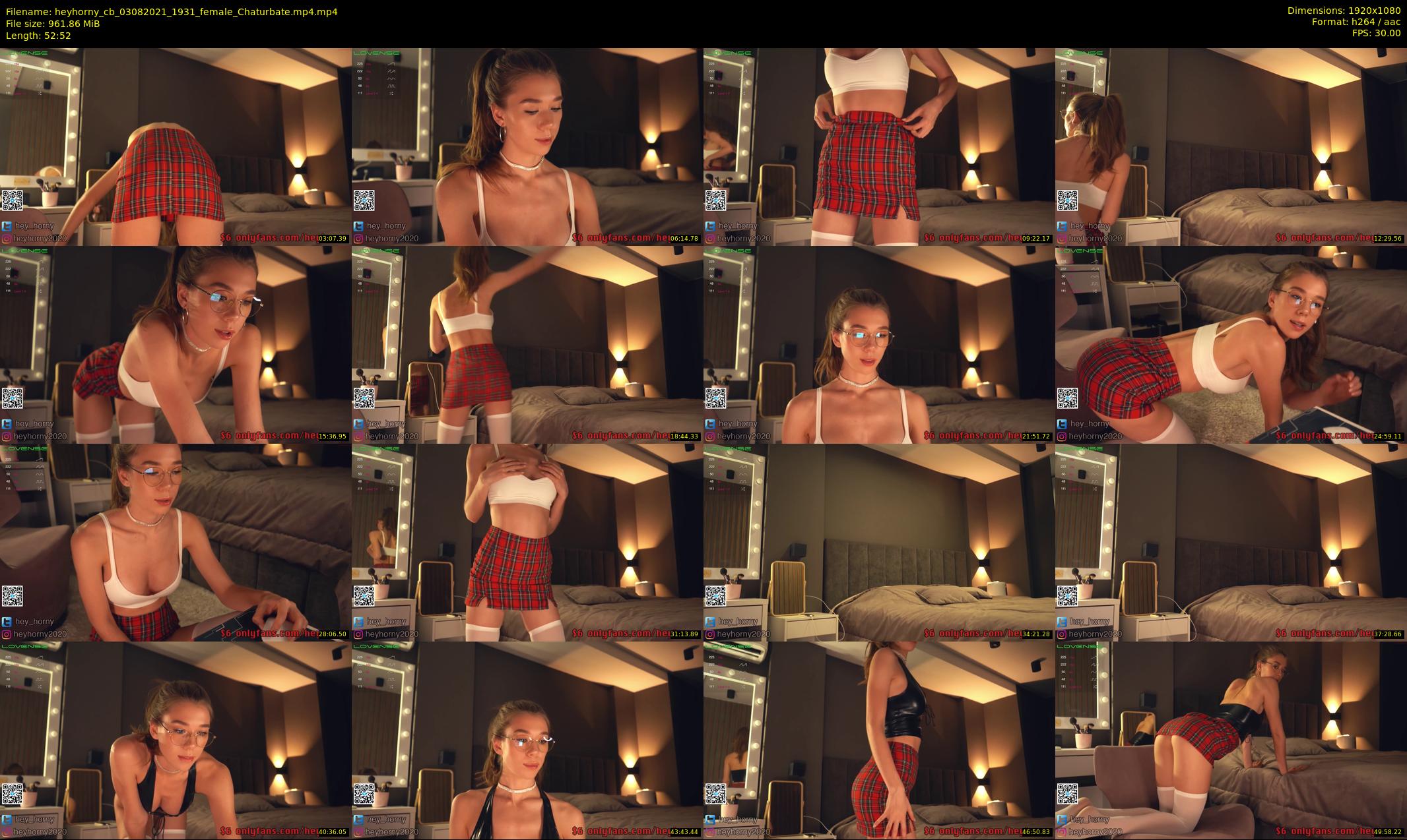 heyhorny_cb — 53 minute Chaturbate couple cam show recording, 1080p, Aug 3, 2021