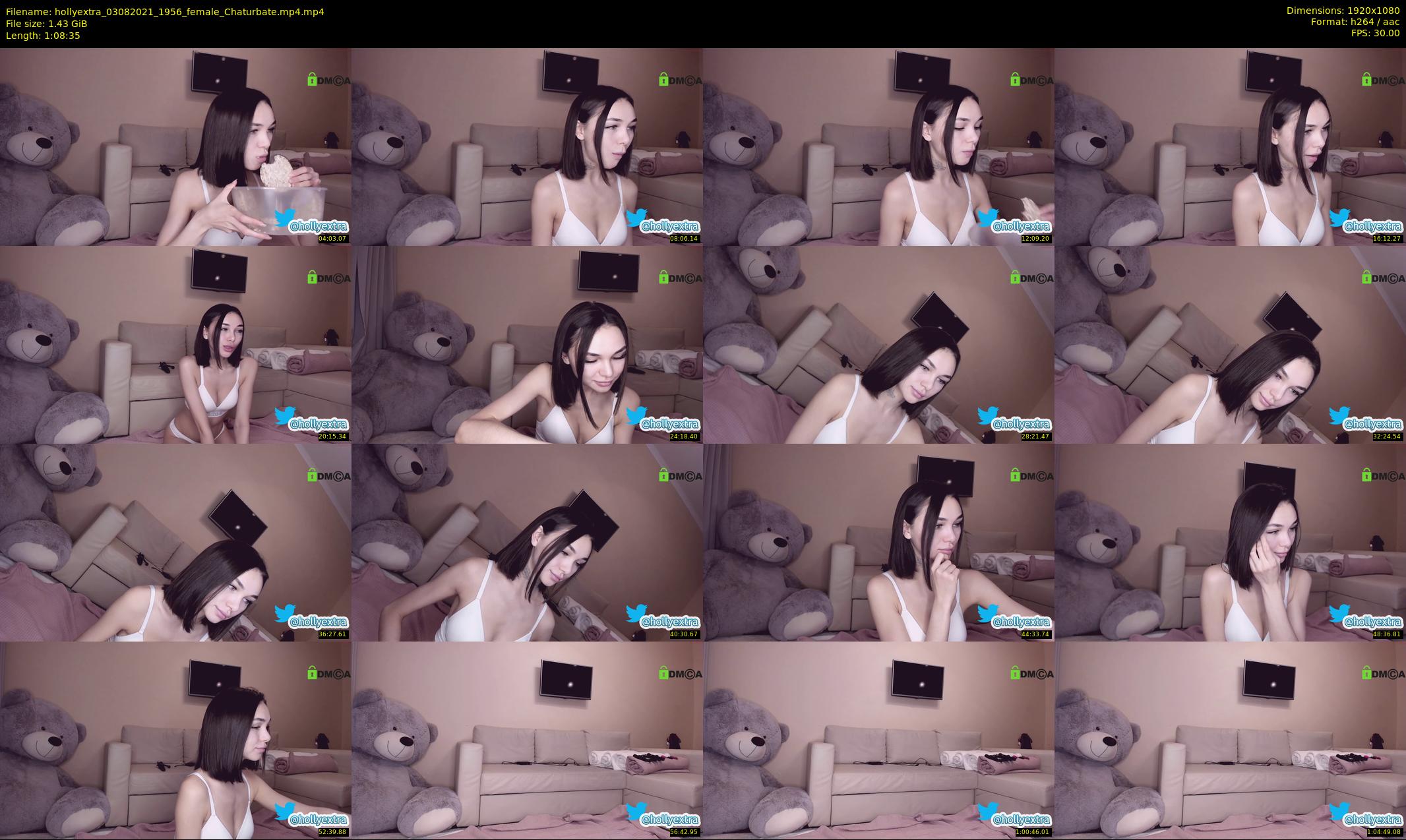 hollyextra — 69 minute Chaturbate female cam show recording, 1080p, Aug 3, 2021