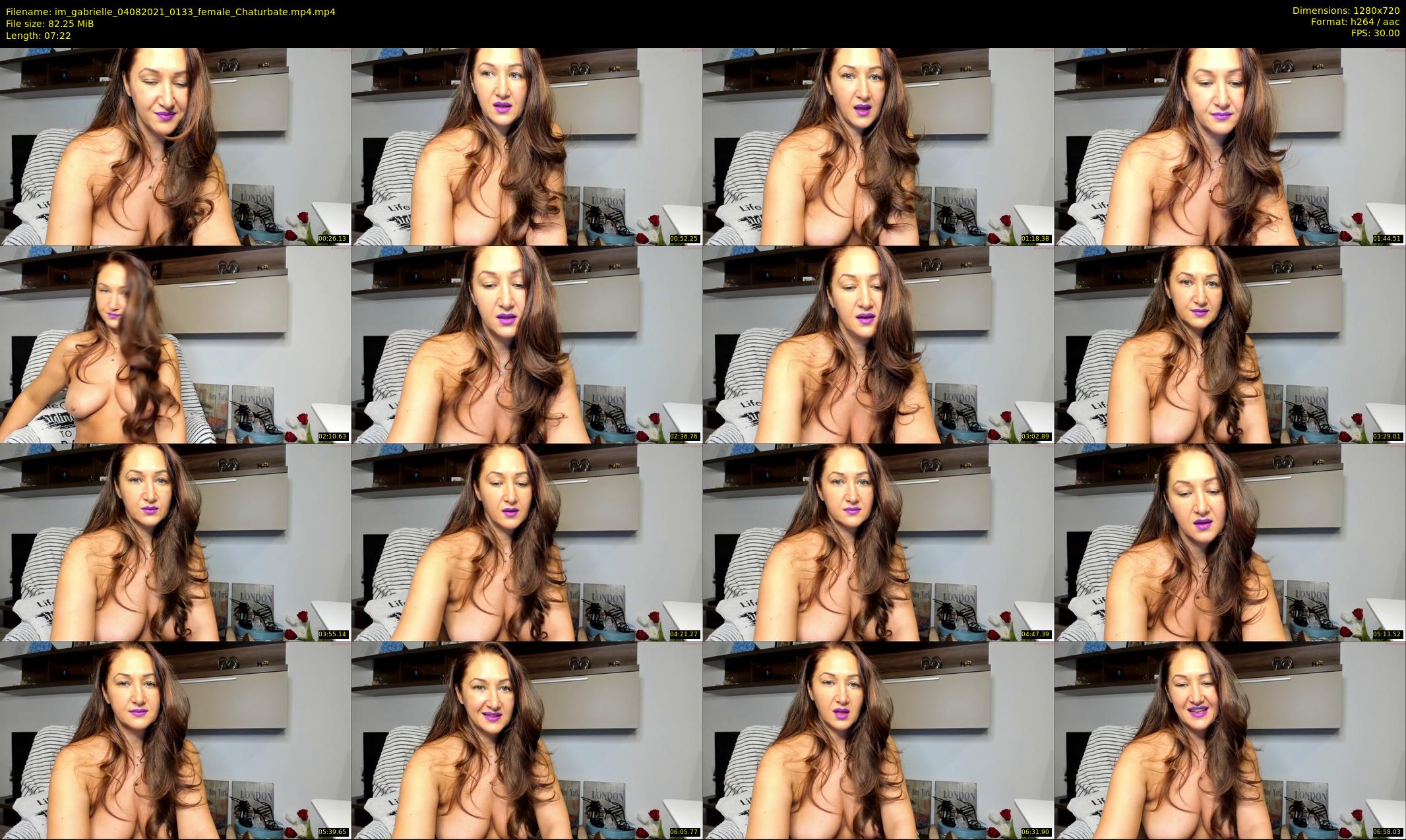 im_gabrielle — 8 minute Chaturbate female cam show recording, 720p, Aug 4, 2021