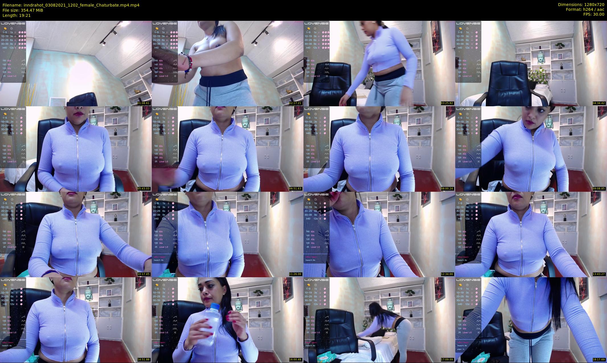 inndrahot — 20 minute Chaturbate female cam show recording, 720p, Aug 3, 2021