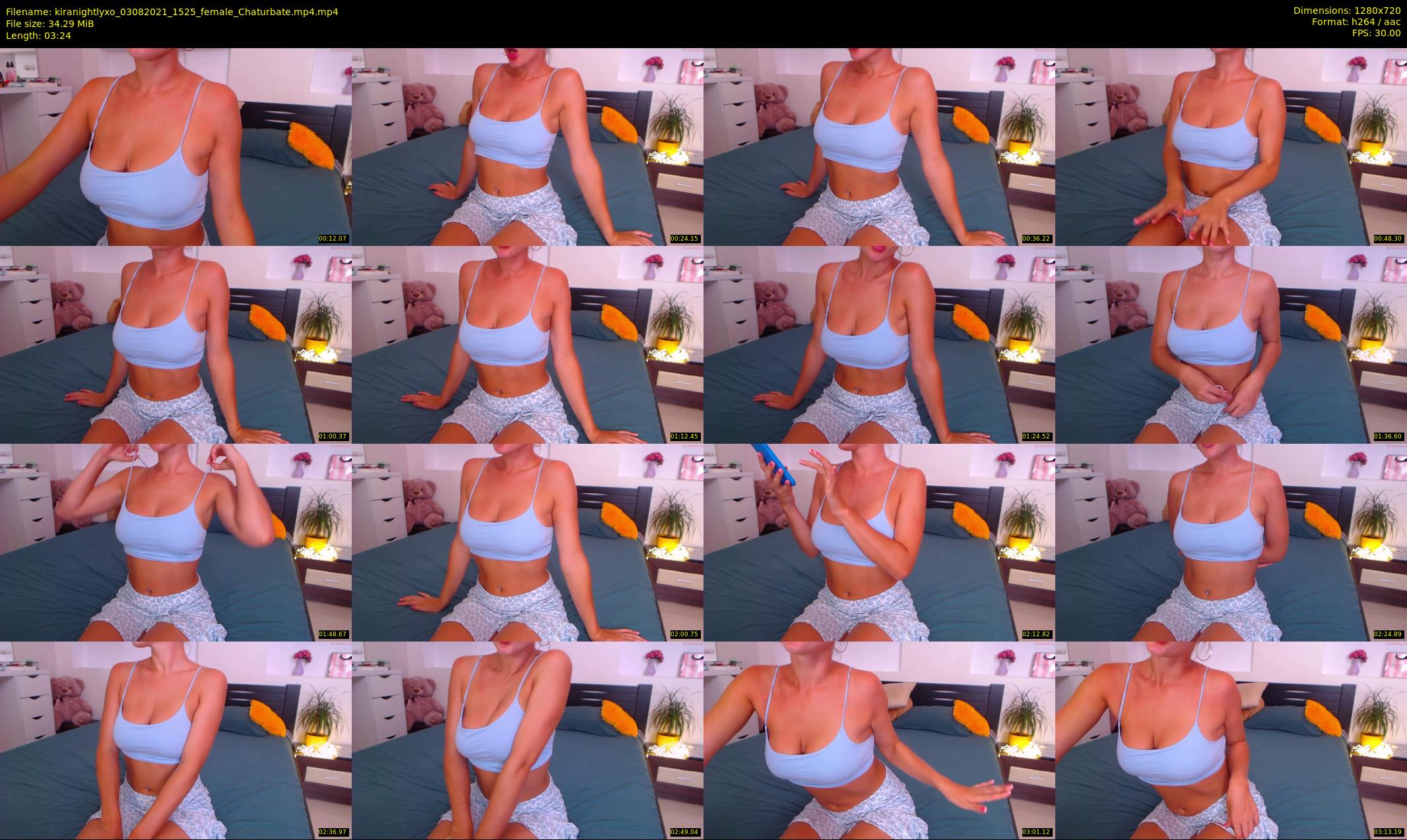 kiranightlyxo — 4 minute Chaturbate female cam show recording, 720p, Aug 3, 2021