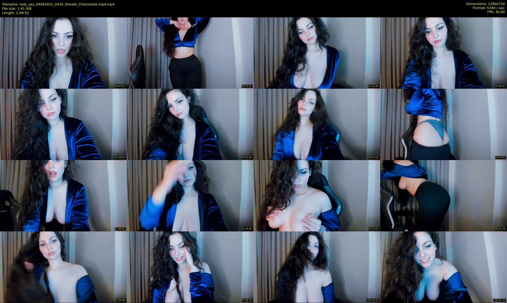 lady_yas — 70 minute Chaturbate female cam show recording, 720p, Aug 4, 2021