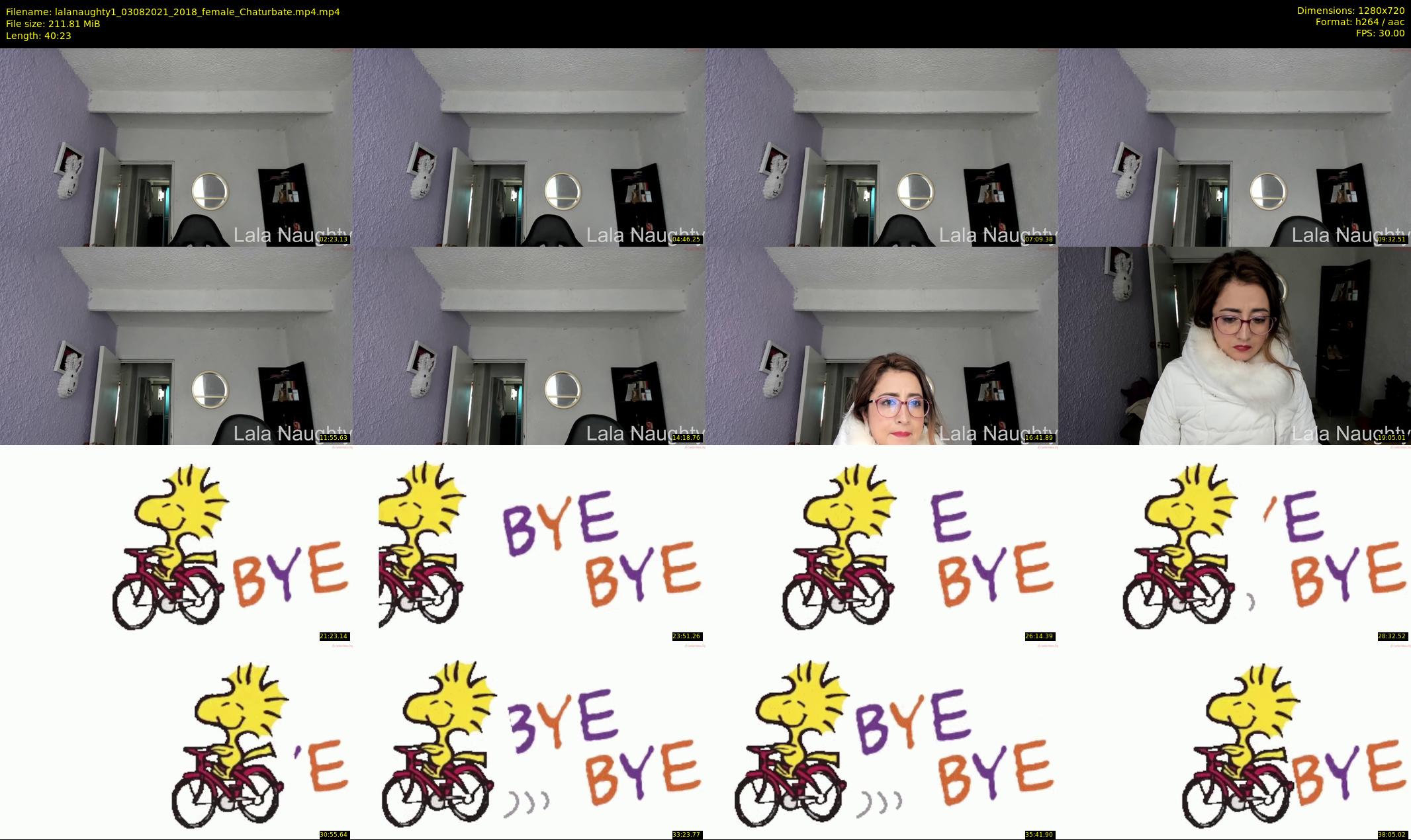 lalanaughty1 — 41 minute Chaturbate female cam show recording, 720p, Aug 3, 2021