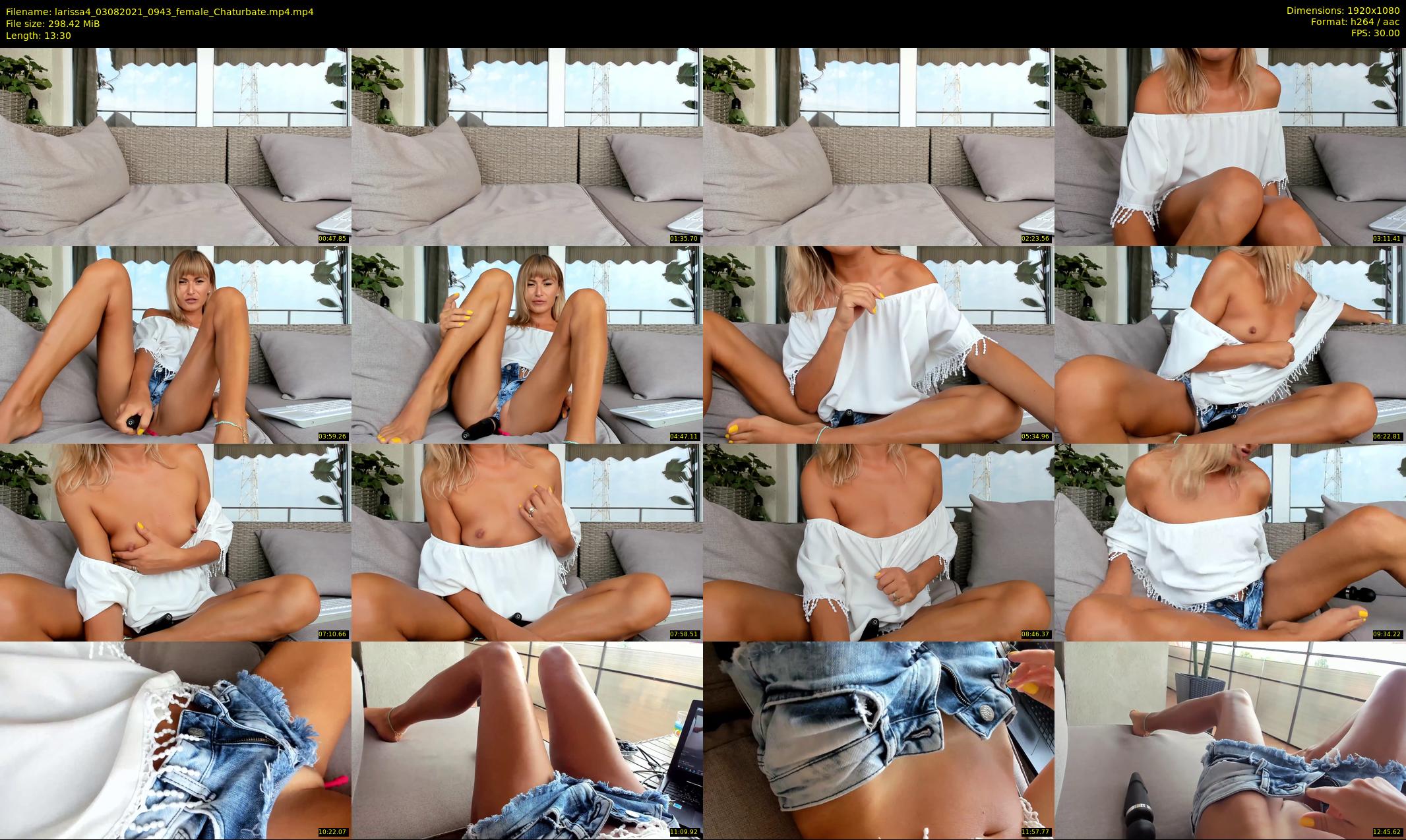 larissa4 — 14 minute Chaturbate female cam show recording, 1080p, Aug 3, 2021