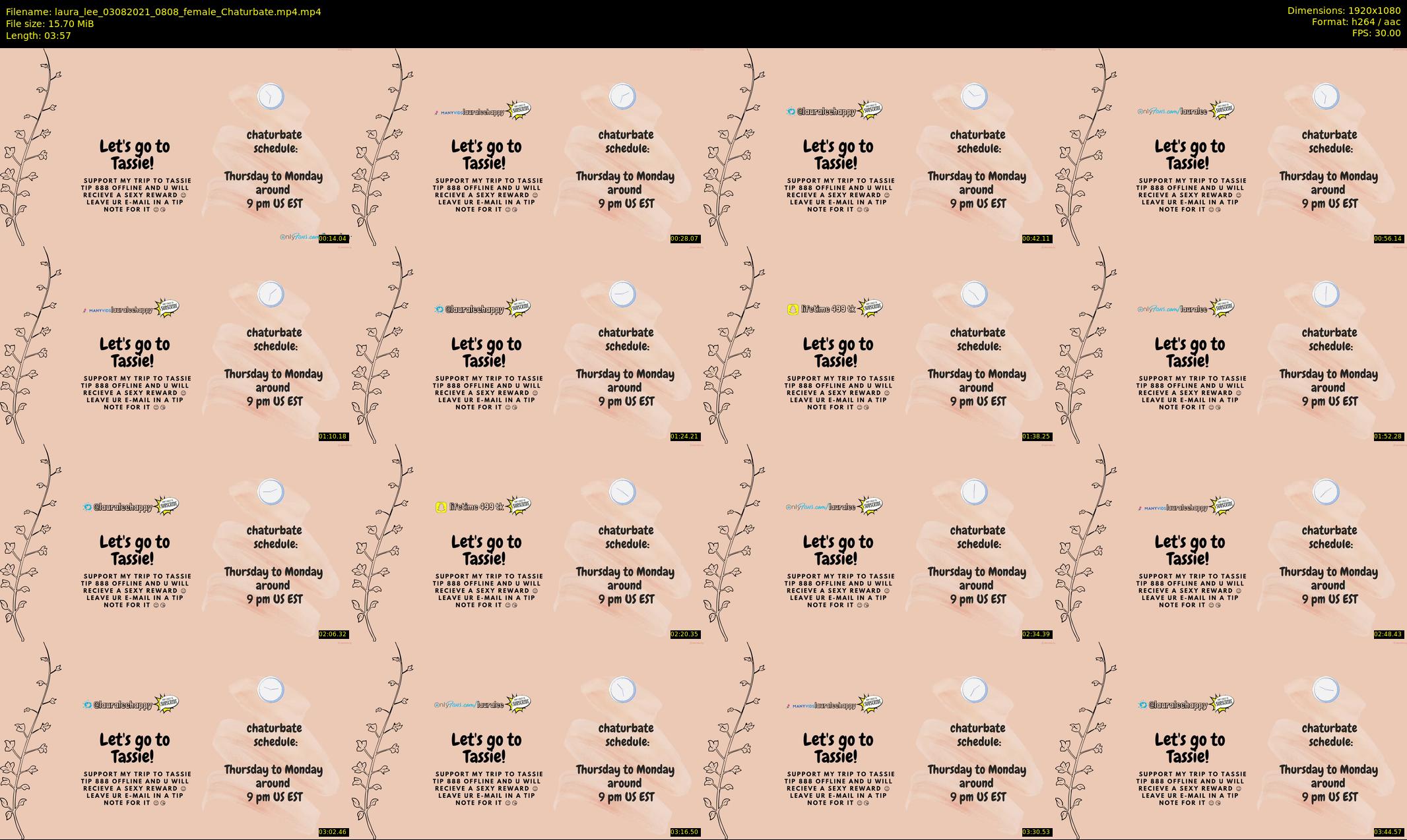 laura_lee — 4 minute Chaturbate female cam show recording, 1080p, Aug 3, 2021
