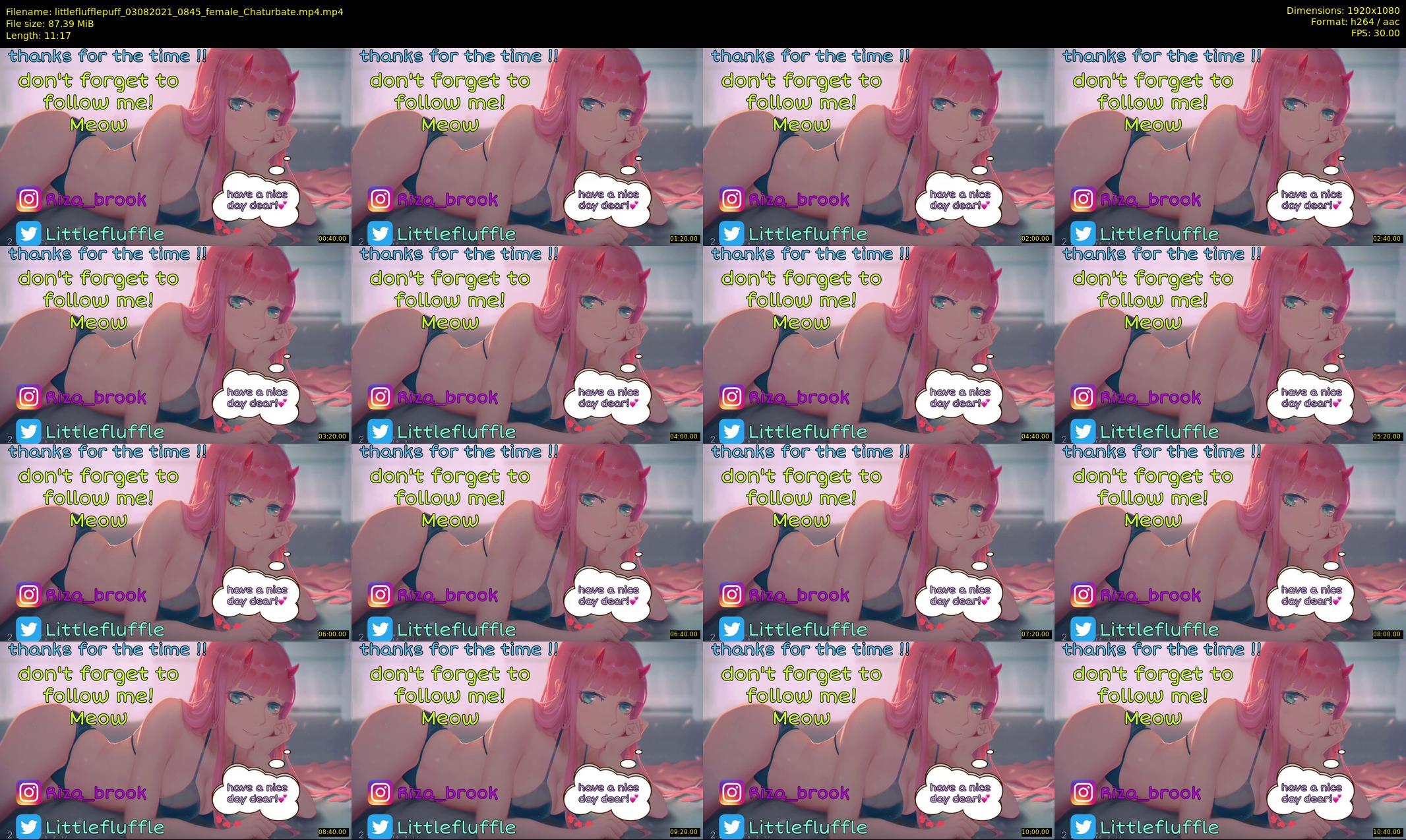 littleflufflepuff — 12 minute Chaturbate female cam show recording, 1080p, Aug 3, 2021