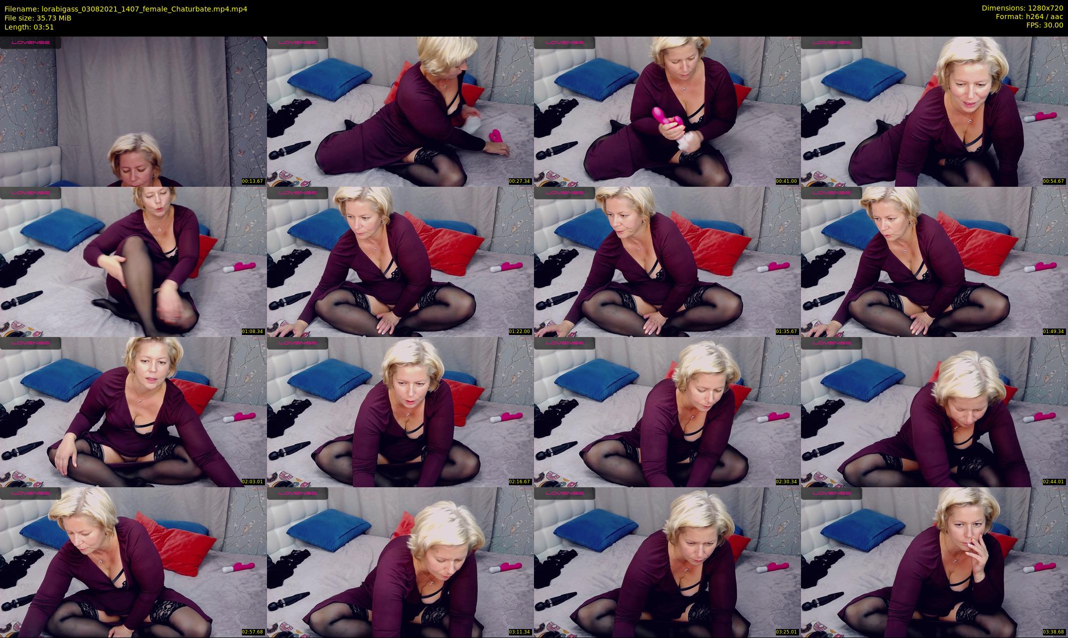 lorabigass — 4 minute Chaturbate female cam show recording, 720p, Aug 3, 2021