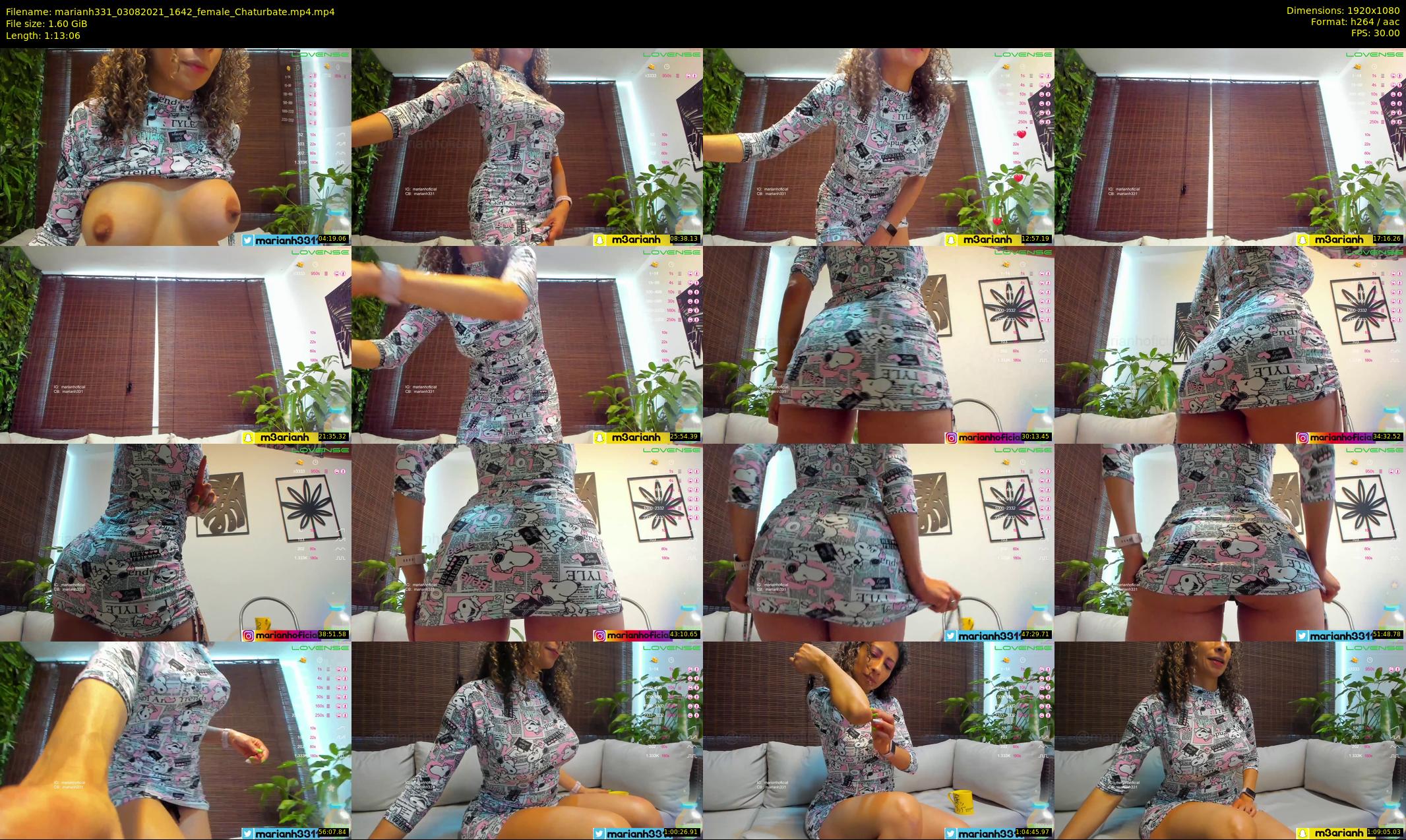 marianh331 — 74 minute Chaturbate female cam show recording, 1080p, Aug 3, 2021