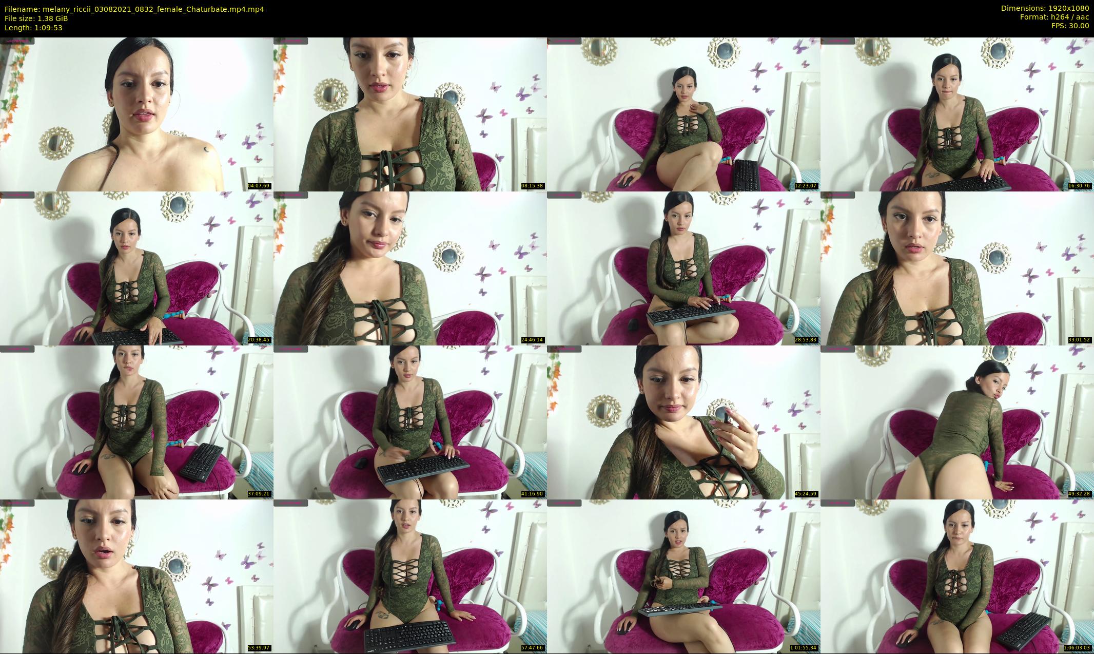 melany_riccii — 70 minute Chaturbate female cam show recording, 1080p, Aug 3, 2021