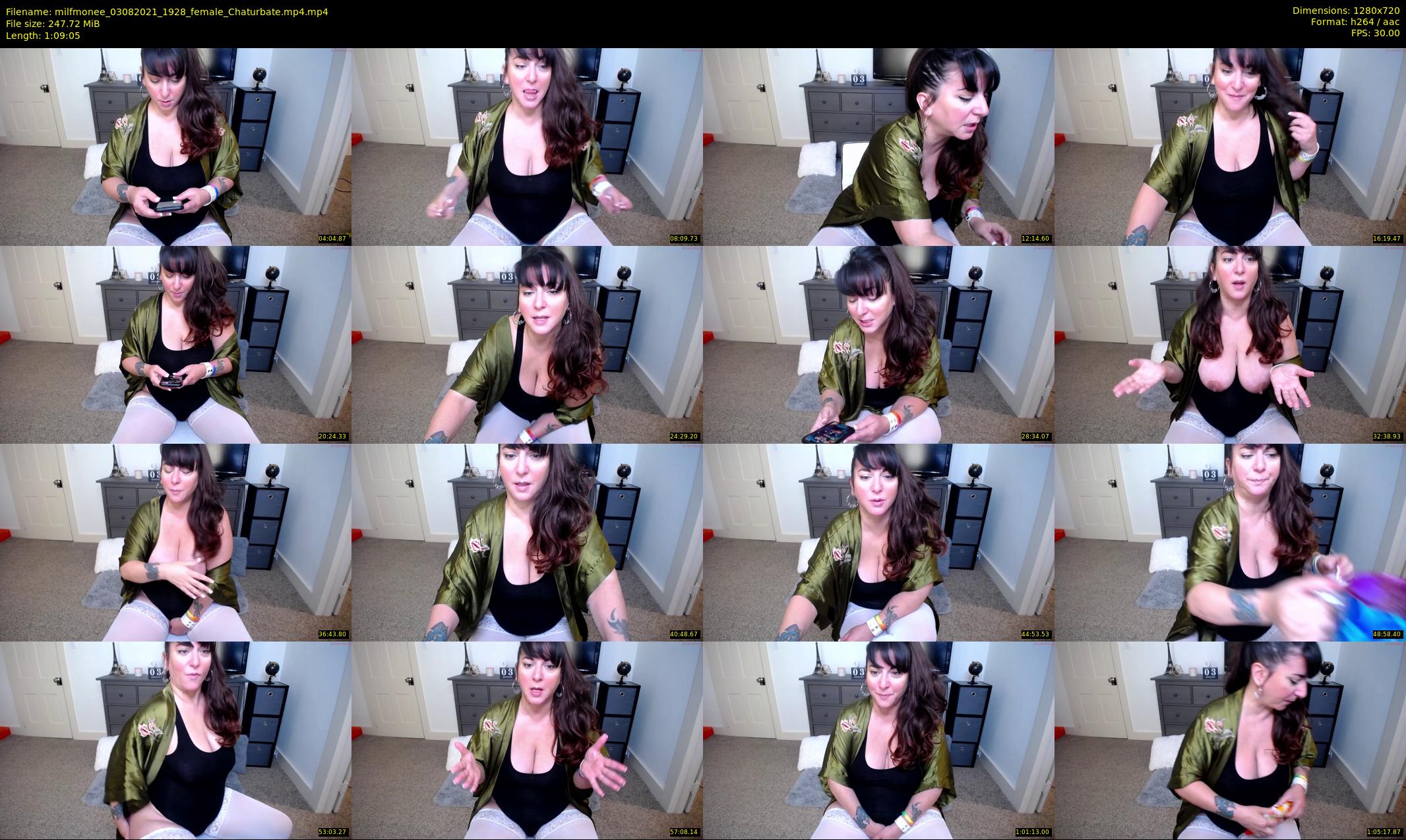 milfmonee — 70 minute Chaturbate female cam show recording, 720p, Aug 3, 2021