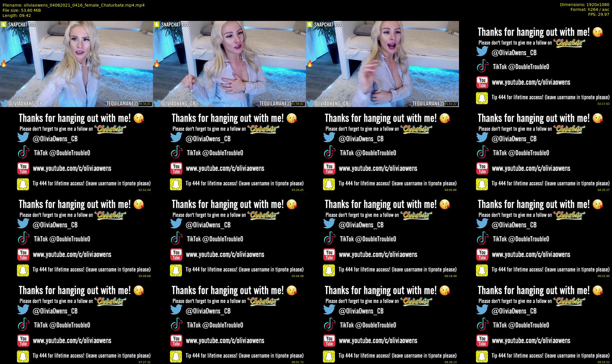 oliviaowens — 10 minute Chaturbate female cam show recording, 1080p, Aug 4, 2021