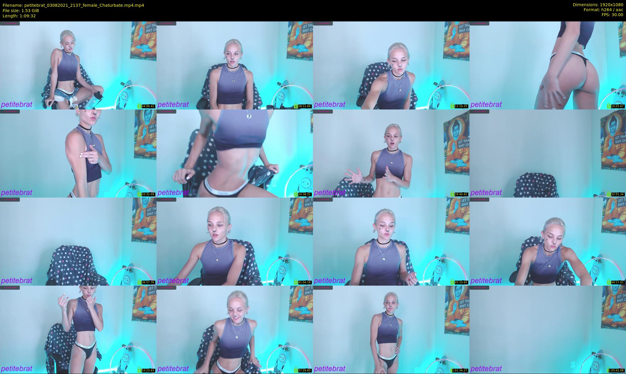 petitebrat — 70 minute Chaturbate female cam show recording, 1080p, Aug 3, 2021