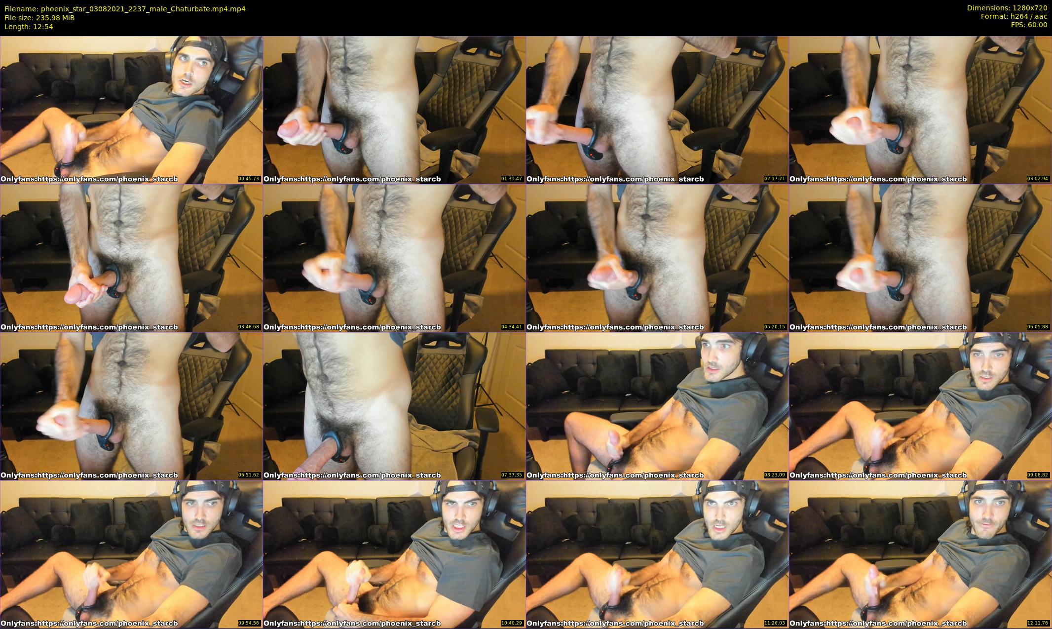 phoenix_star — 13 minute Chaturbate male cam show recording, 720p, Aug 3, 2021