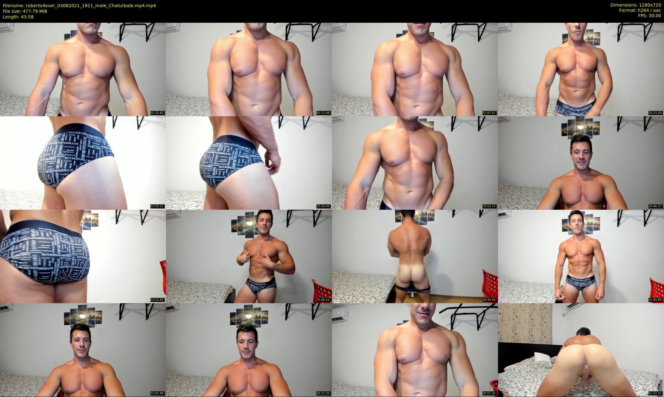 roberto4ever — 44 minute Chaturbate male cam show recording, 720p, Aug 3, 2021