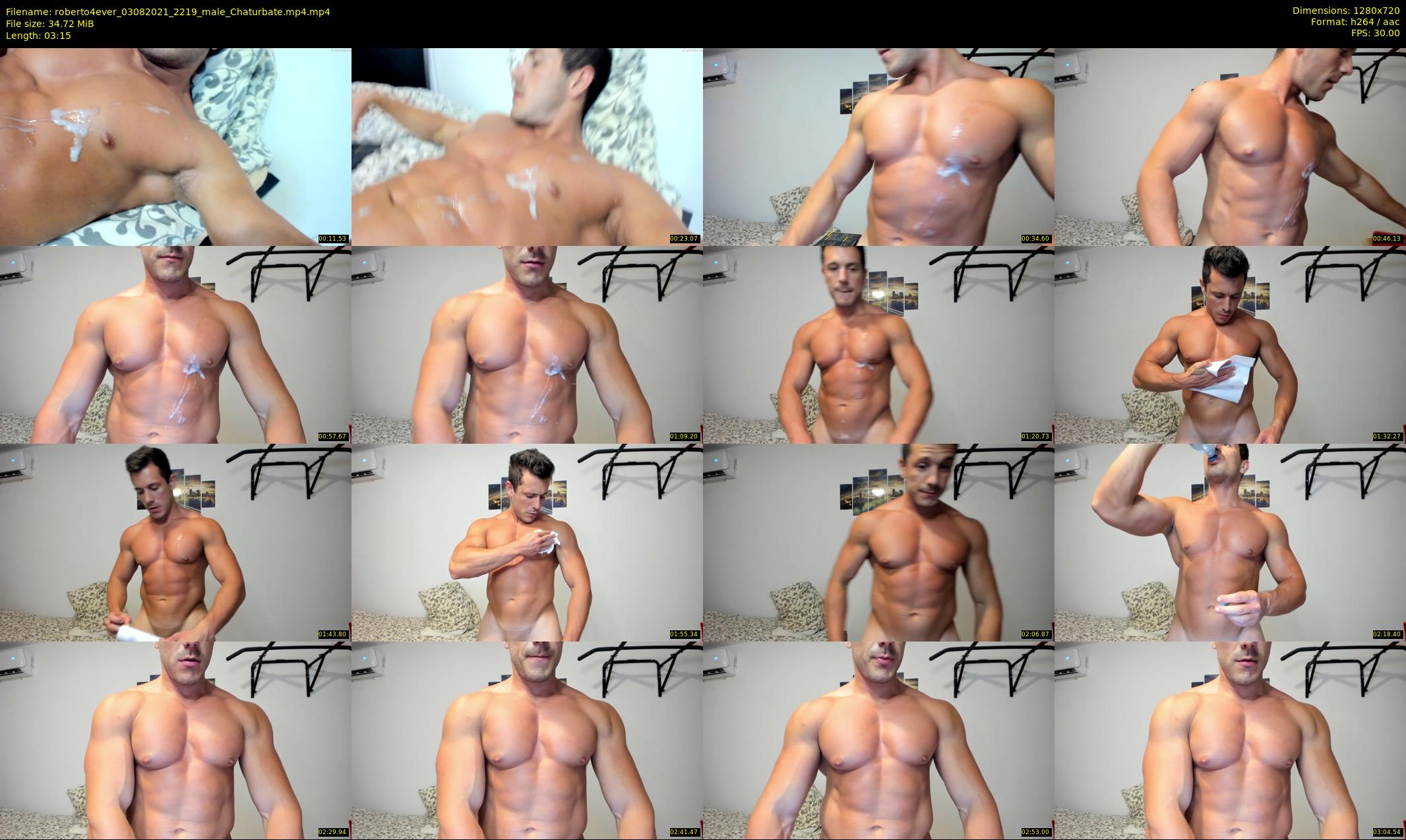 roberto4ever — 4 minute Chaturbate male cam show recording, 720p, Aug 3, 2021