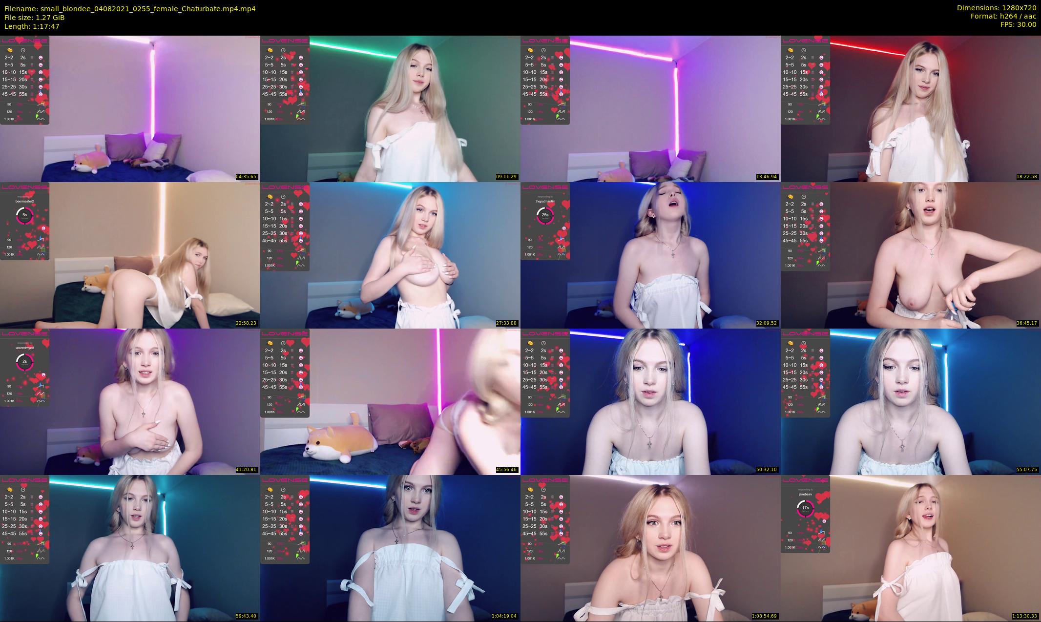 small_blondee — 78 minute Chaturbate female cam show recording, 720p, Aug 4, 2021