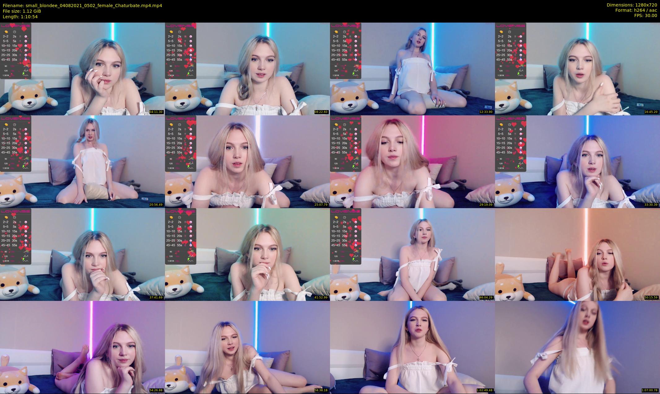 small_blondee — 71 minute Chaturbate female cam show recording, 720p, Aug 4, 2021