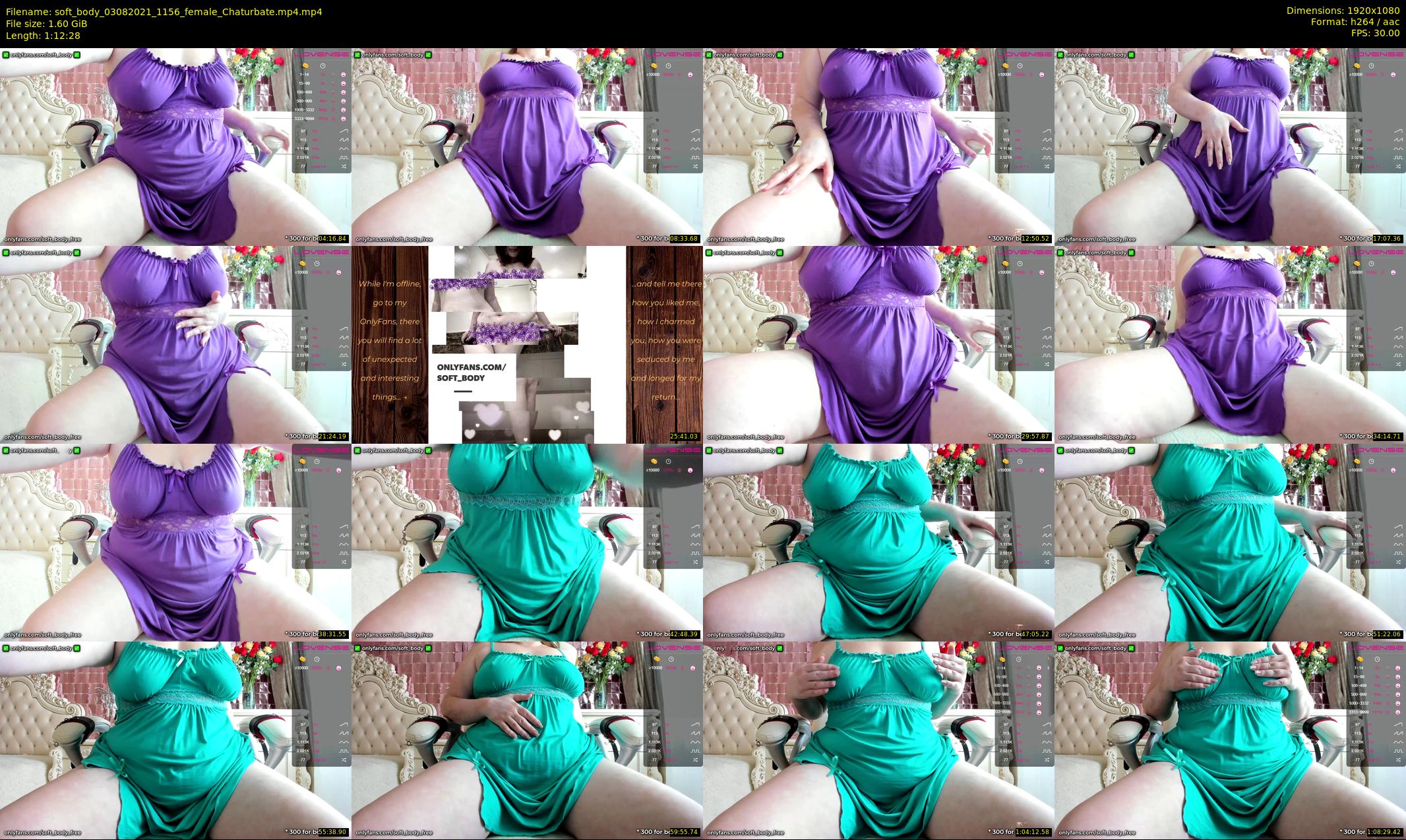 soft_body — 73 minute Chaturbate female cam show recording, 1080p, Aug 3, 2021