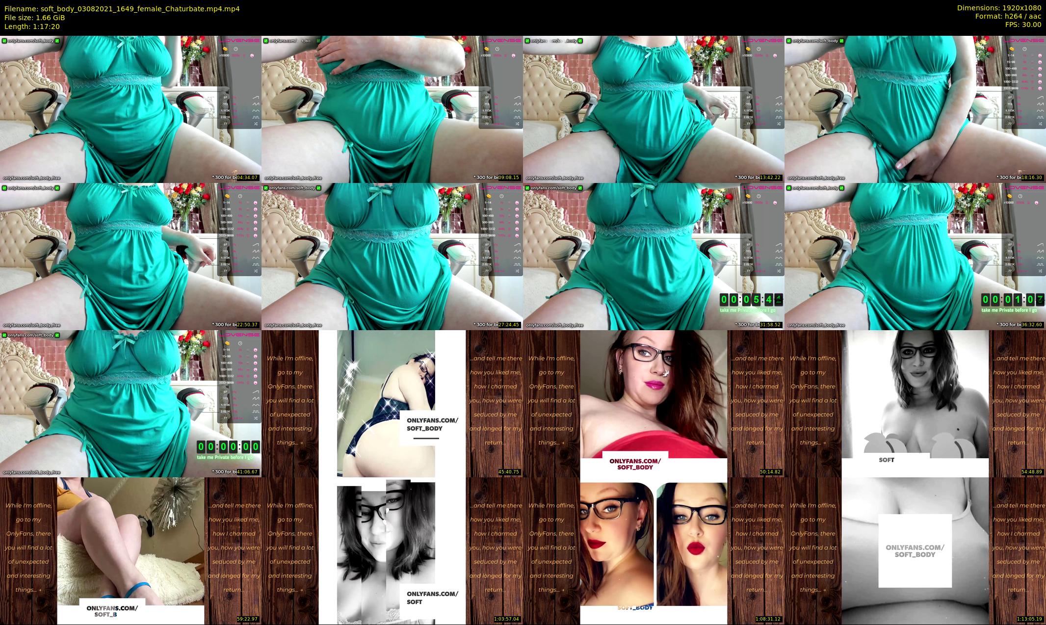 soft_body — 78 minute Chaturbate female cam show recording, 1080p, Aug 3, 2021