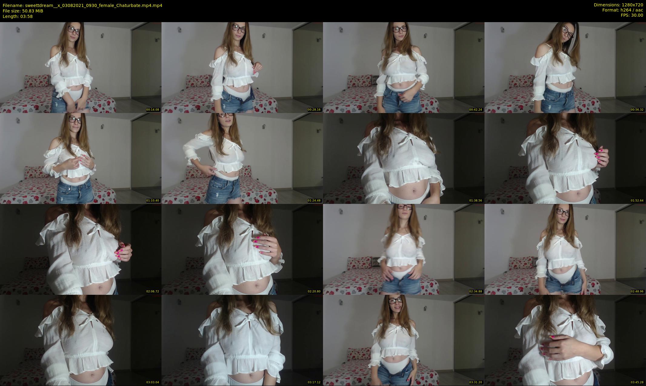 sweettdream__x — 4 minute Chaturbate female cam show recording, 720p, Aug 3, 2021