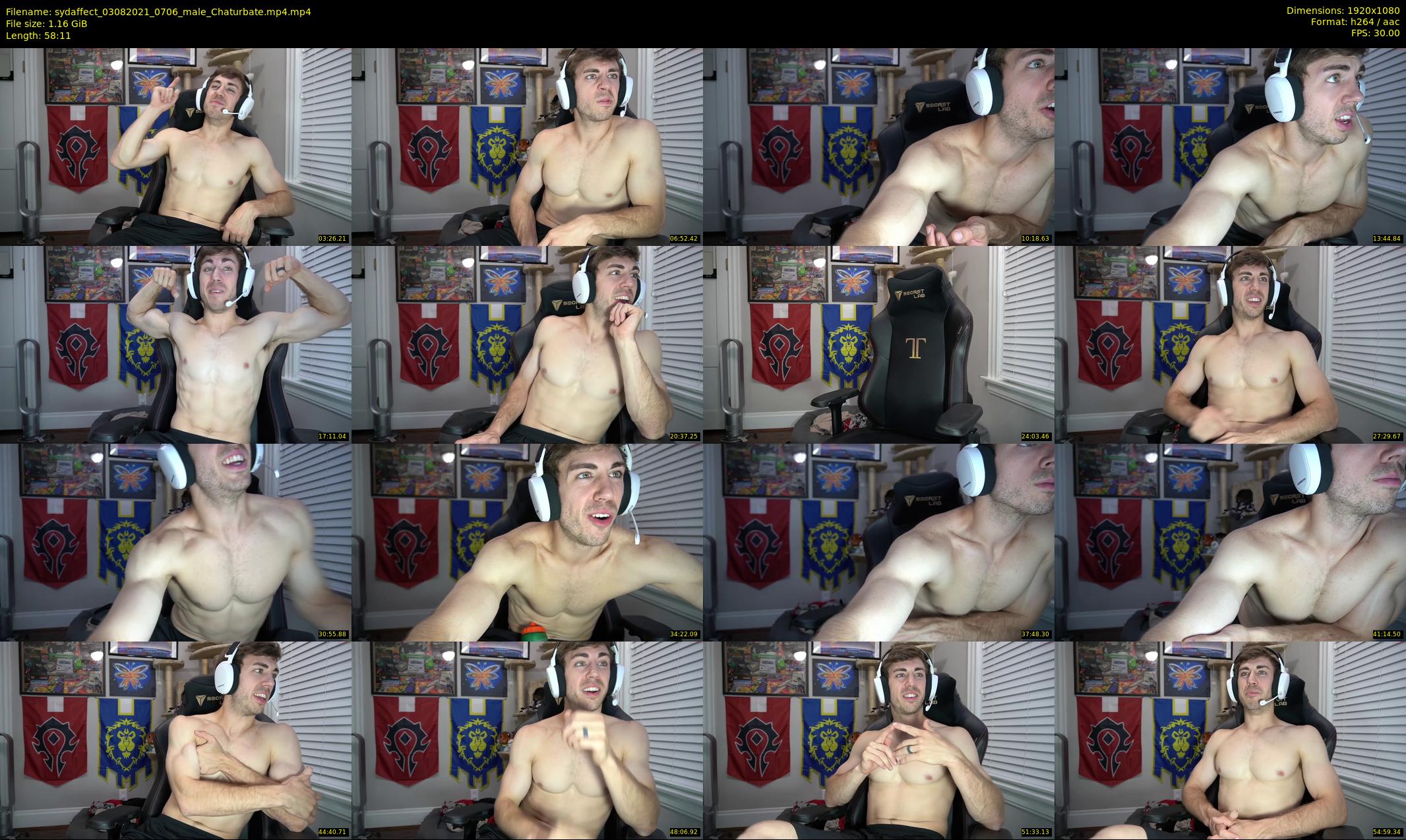 sydaffect — 59 minute Chaturbate male cam show recording, 1080p, Aug 3, 2021