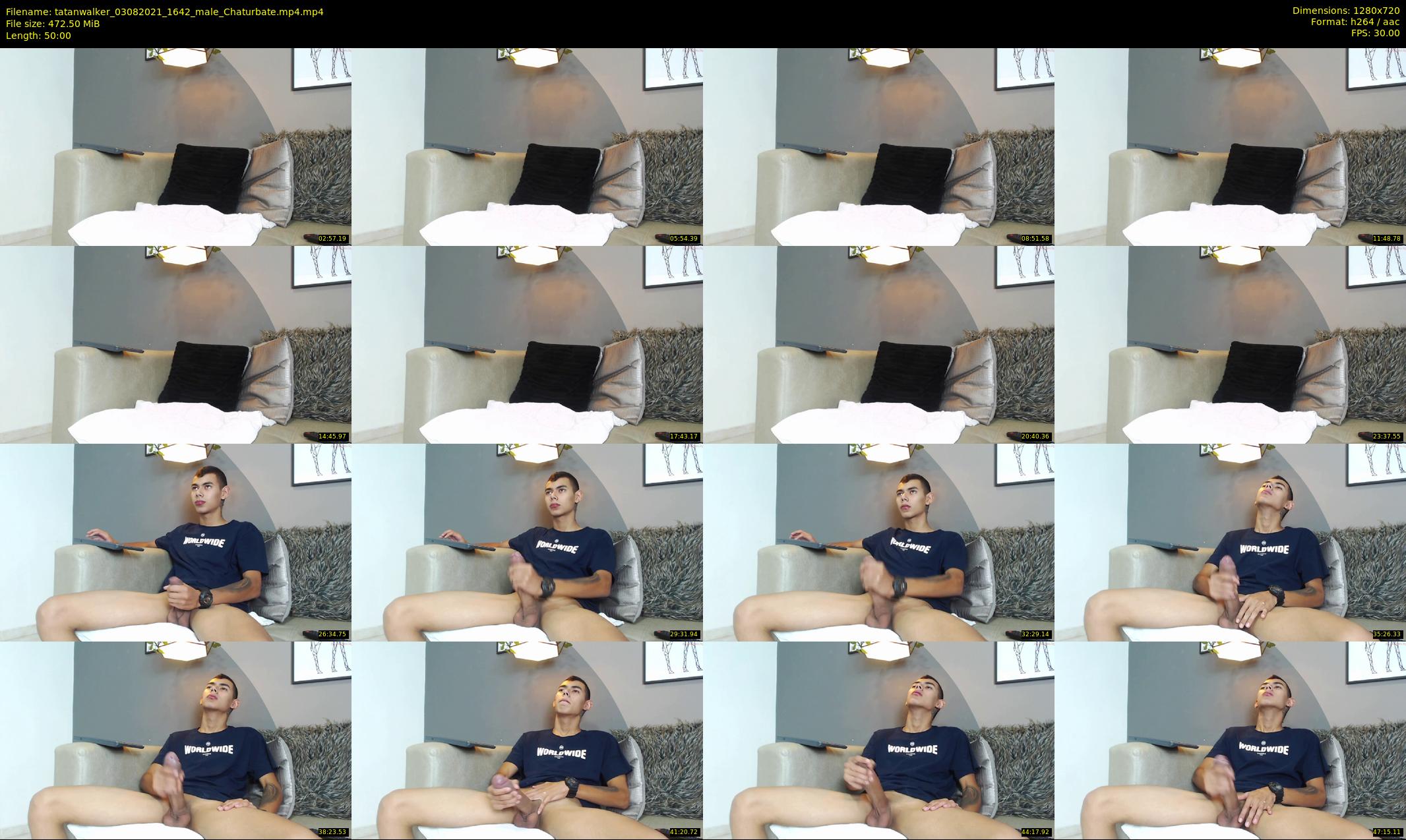 tatanwalker — 50 minute Chaturbate male cam show recording, 720p, Aug 3, 2021