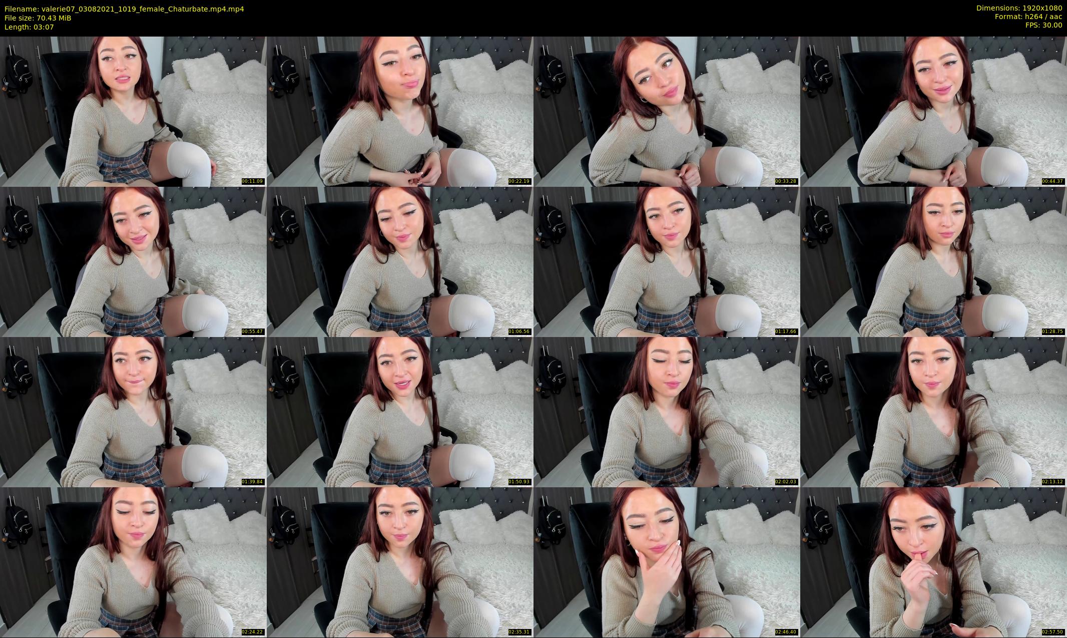 valerie07 — 4 minute Chaturbate female cam show recording, 1080p, Aug 3, 2021