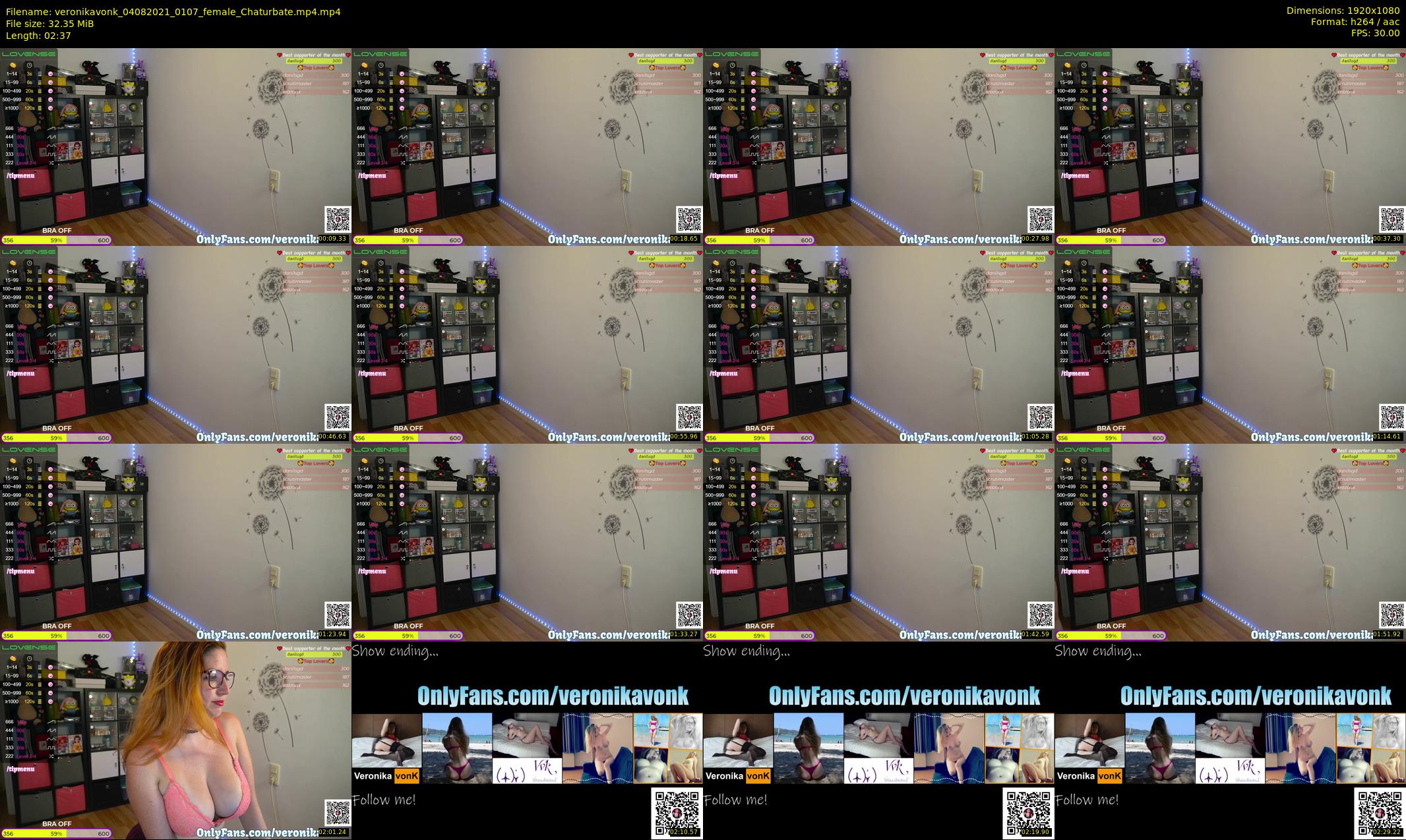 veronikavonk — 3 minute Chaturbate female cam show recording, 1080p, Aug 4, 2021
