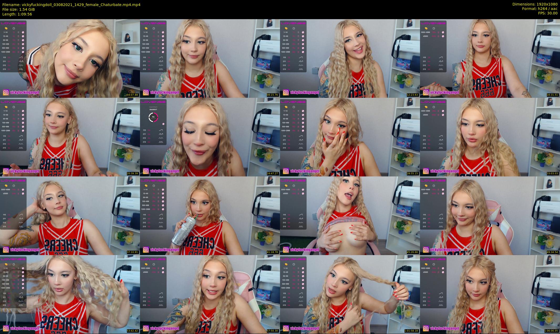 vickyfuckingdoll — 70 minute Chaturbate female cam show recording, 1080p, Aug 3, 2021