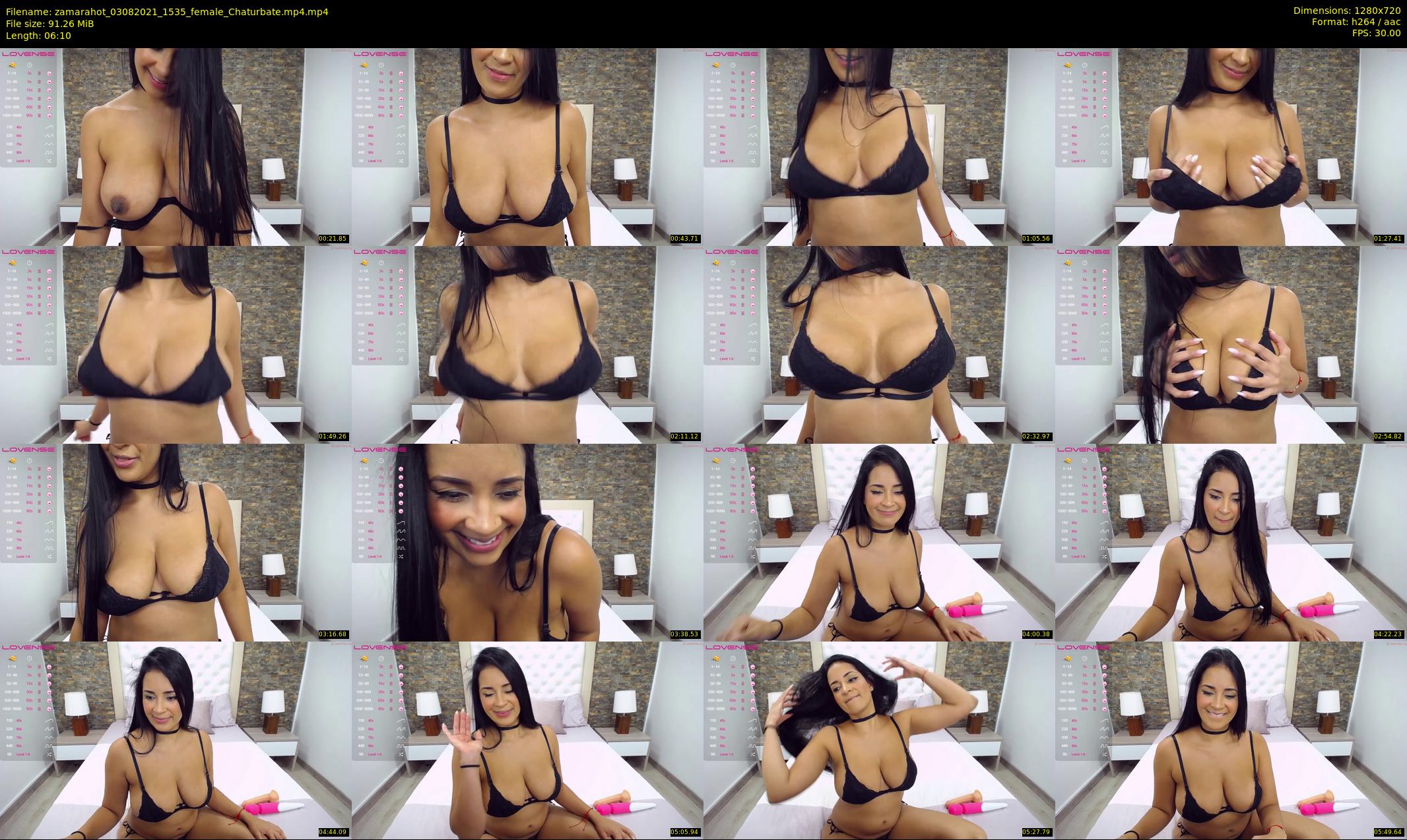 zamarahot — 7 minute Chaturbate female cam show recording, 720p, Aug 3, 2021