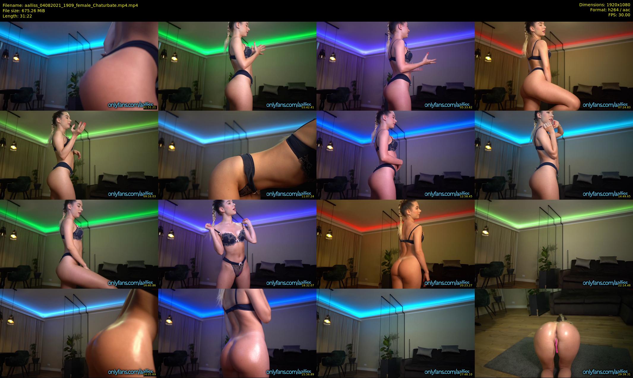 aalliss — 32 minute Chaturbate female cam show recording, 1080p, Aug 4, 2021