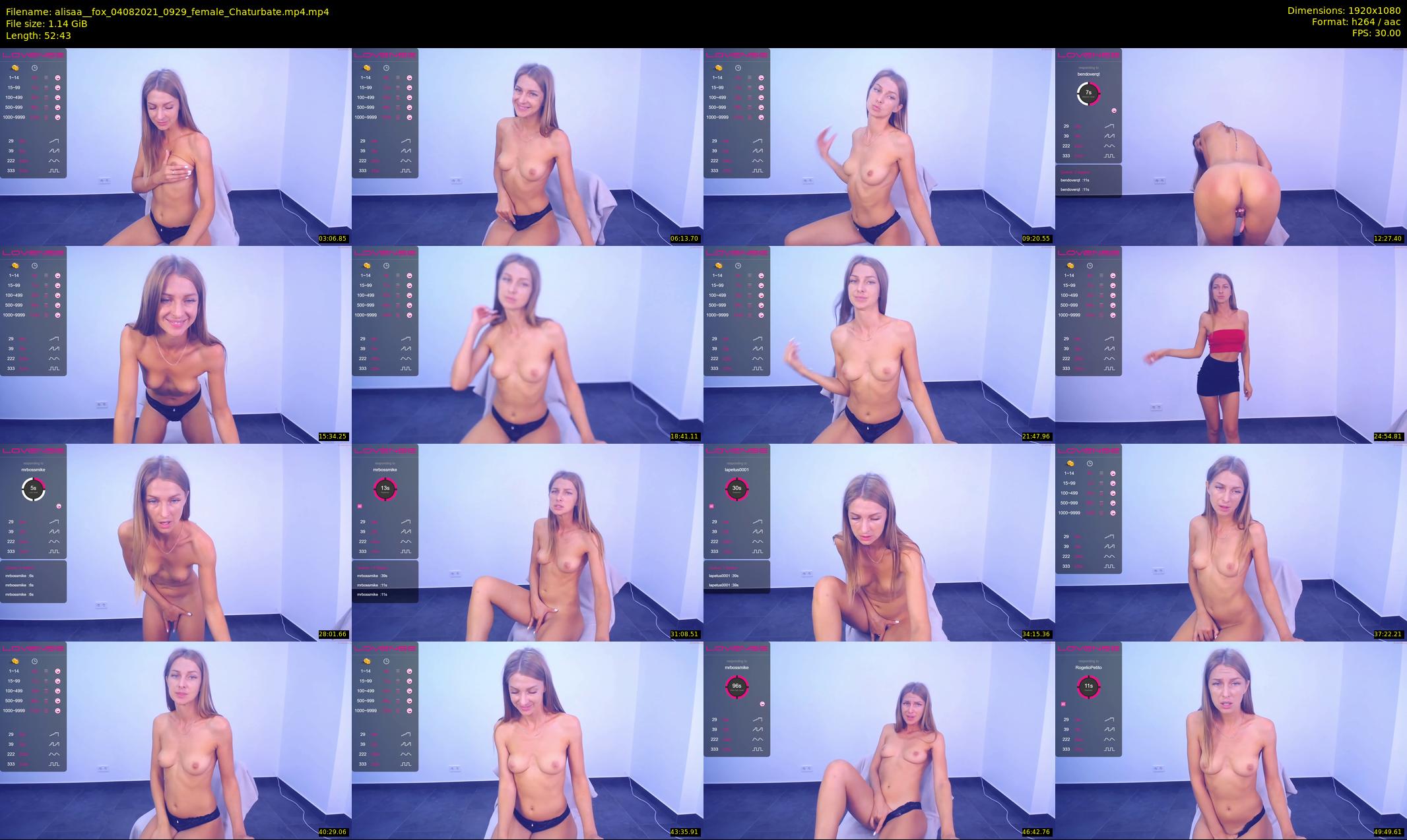 alisaa__fox — 53 minute Chaturbate female cam show recording, 1080p, Aug 4, 2021