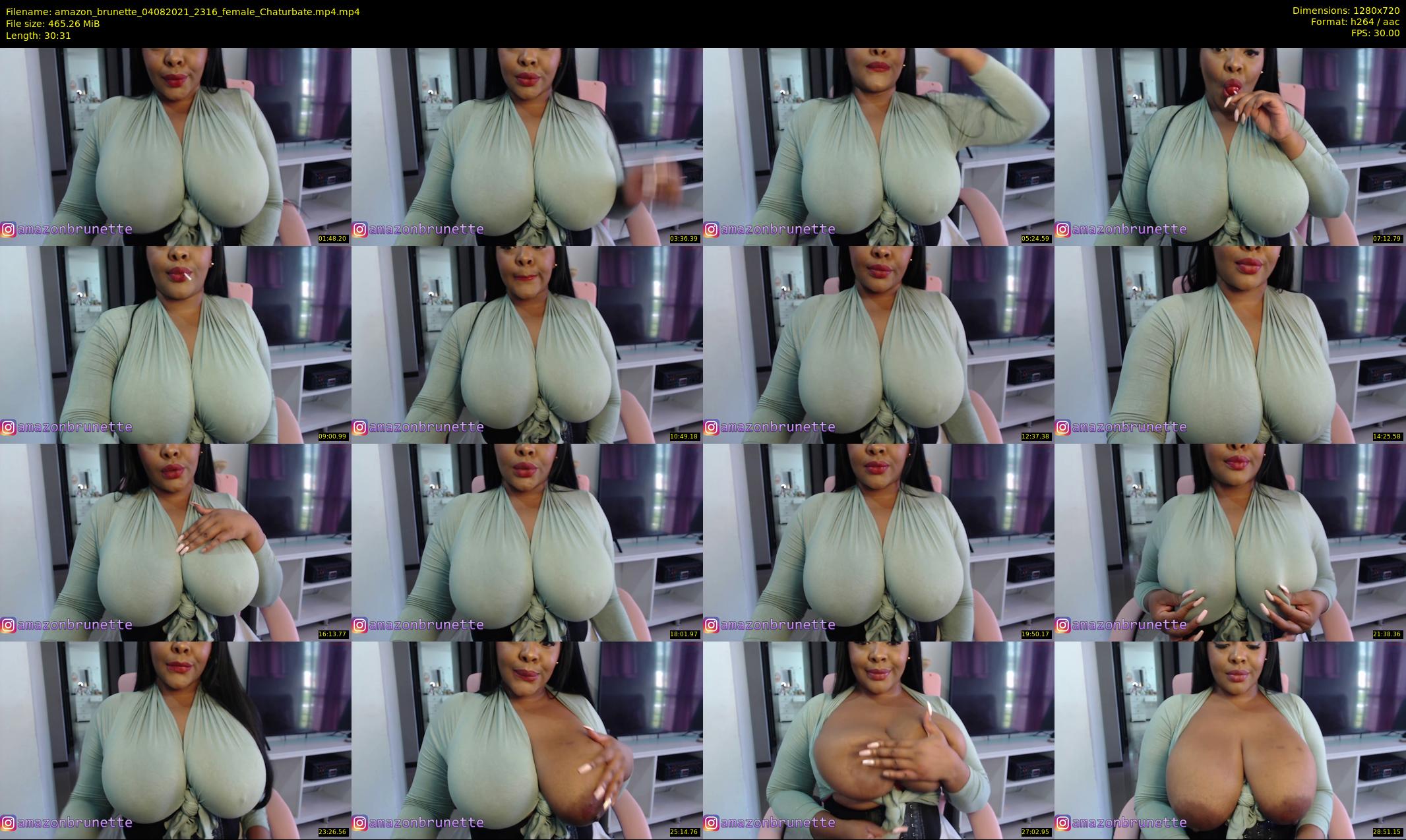 amazon_brunette — 31 minute Chaturbate female cam show recording, 720p, Aug 4, 2021