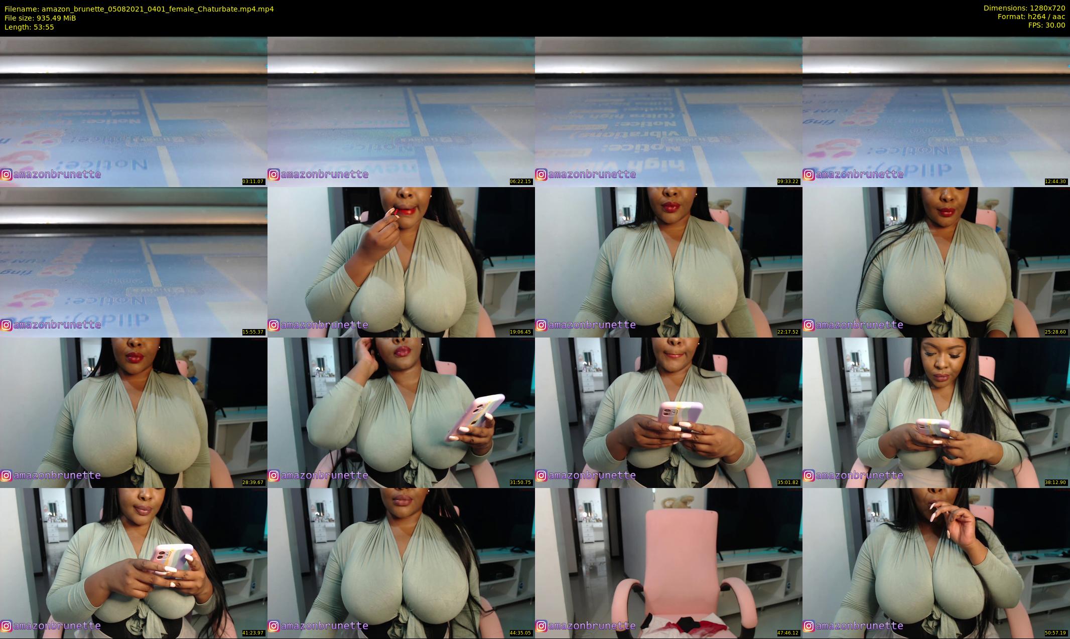 amazon_brunette — 54 minute Chaturbate female cam show recording, 720p, Aug 5, 2021