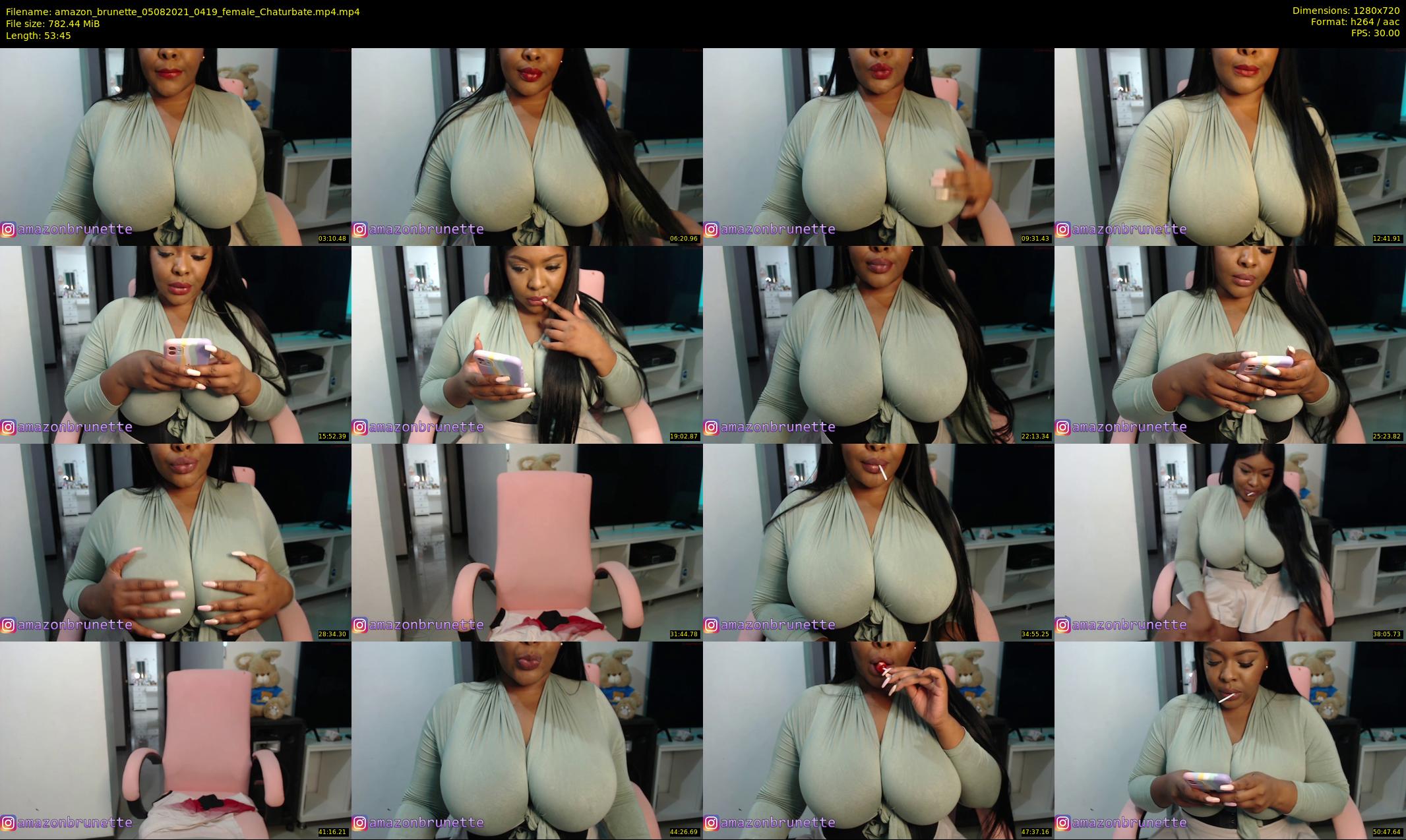 amazon_brunette — 54 minute Chaturbate female cam show recording, 720p, Aug 5, 2021